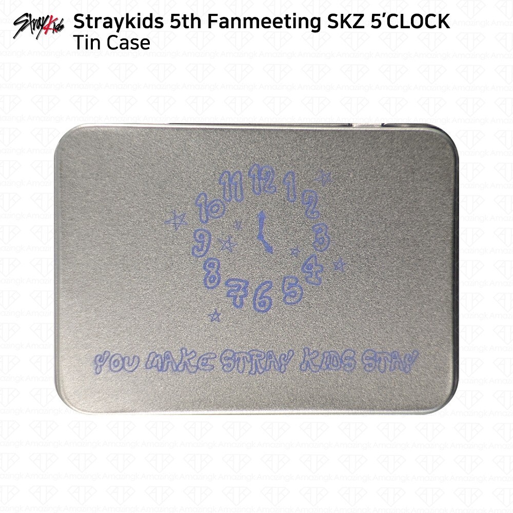 STRAY KIDS 5th Fanmeeting SKZ 5'CLOCK Official MD Tin Case Polaroid KPOP K-POP