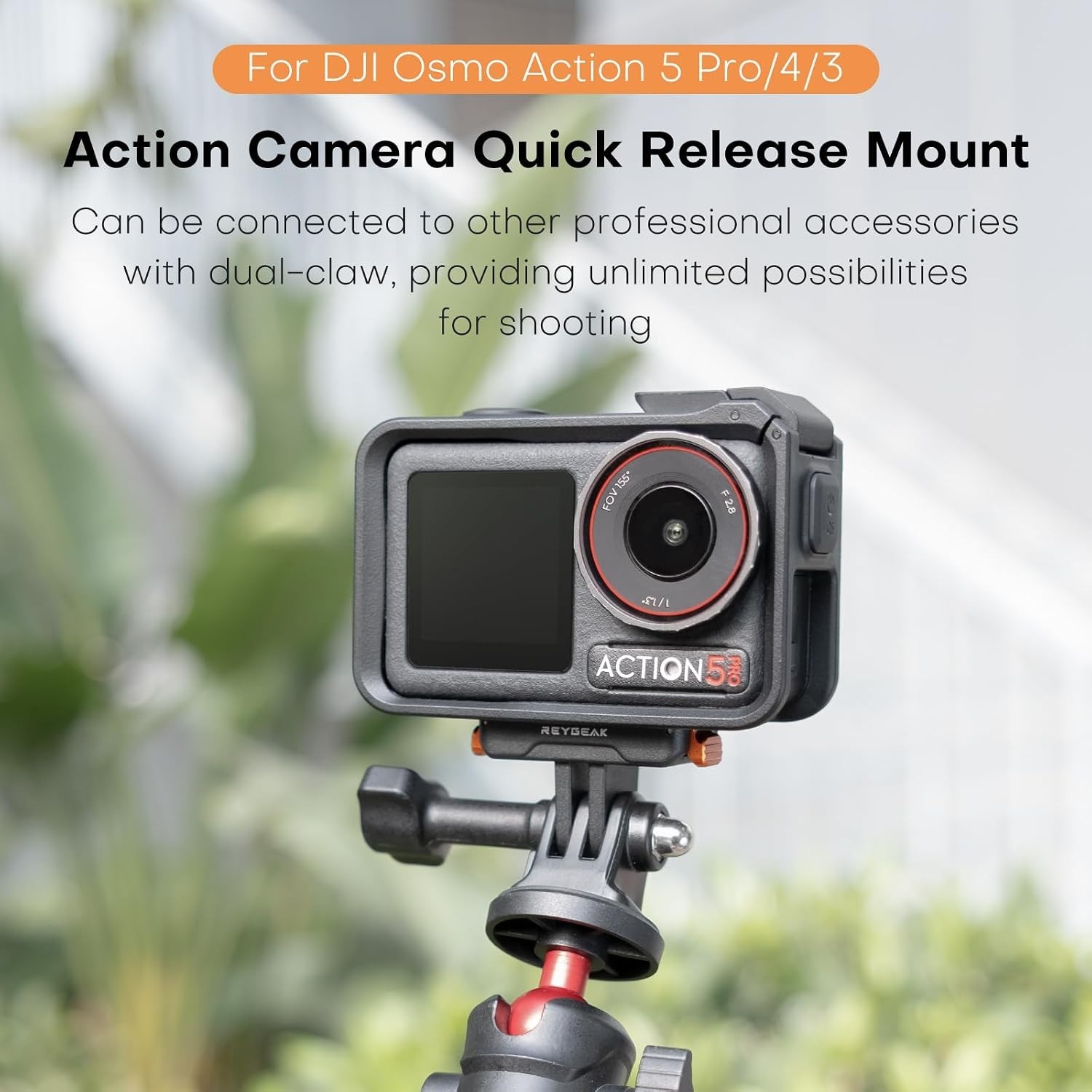 Enhanced Stability Quick Release Adapter for DJI OSMO 360/Action Cameras