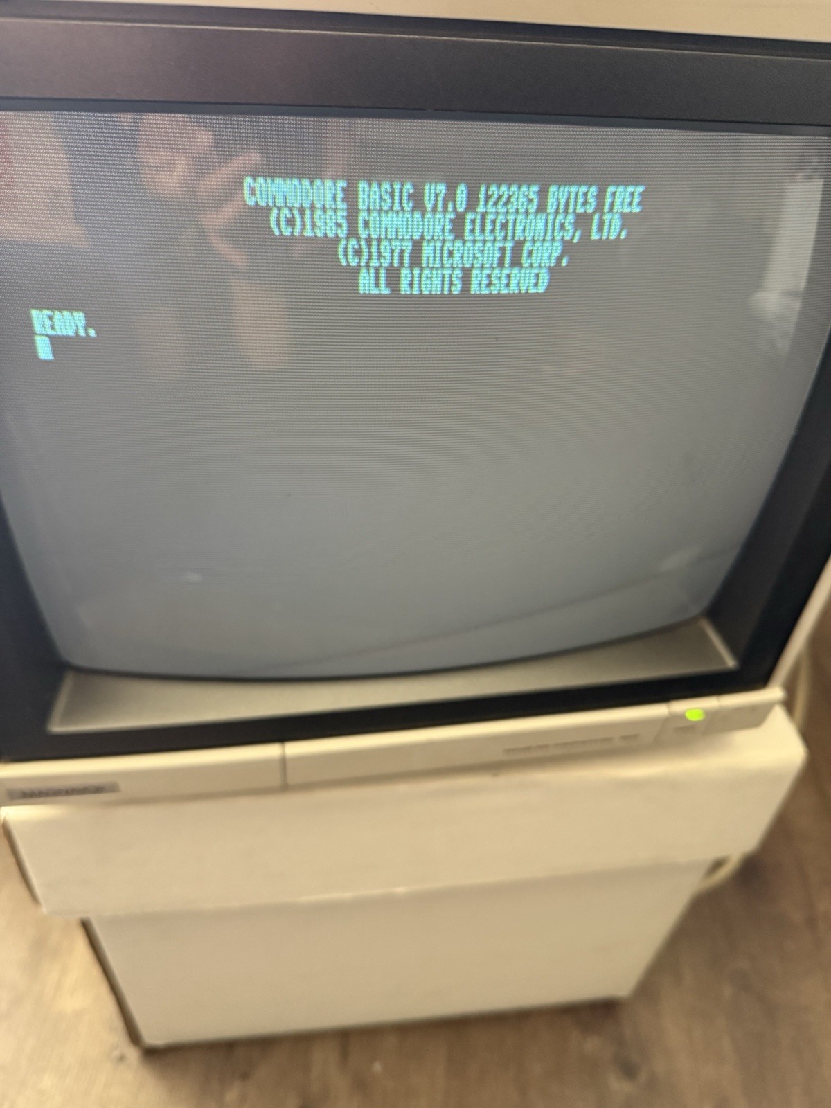 Commodore 128 Computer and 1571 Disk Drive Bundle W/ Original Cables P/R
