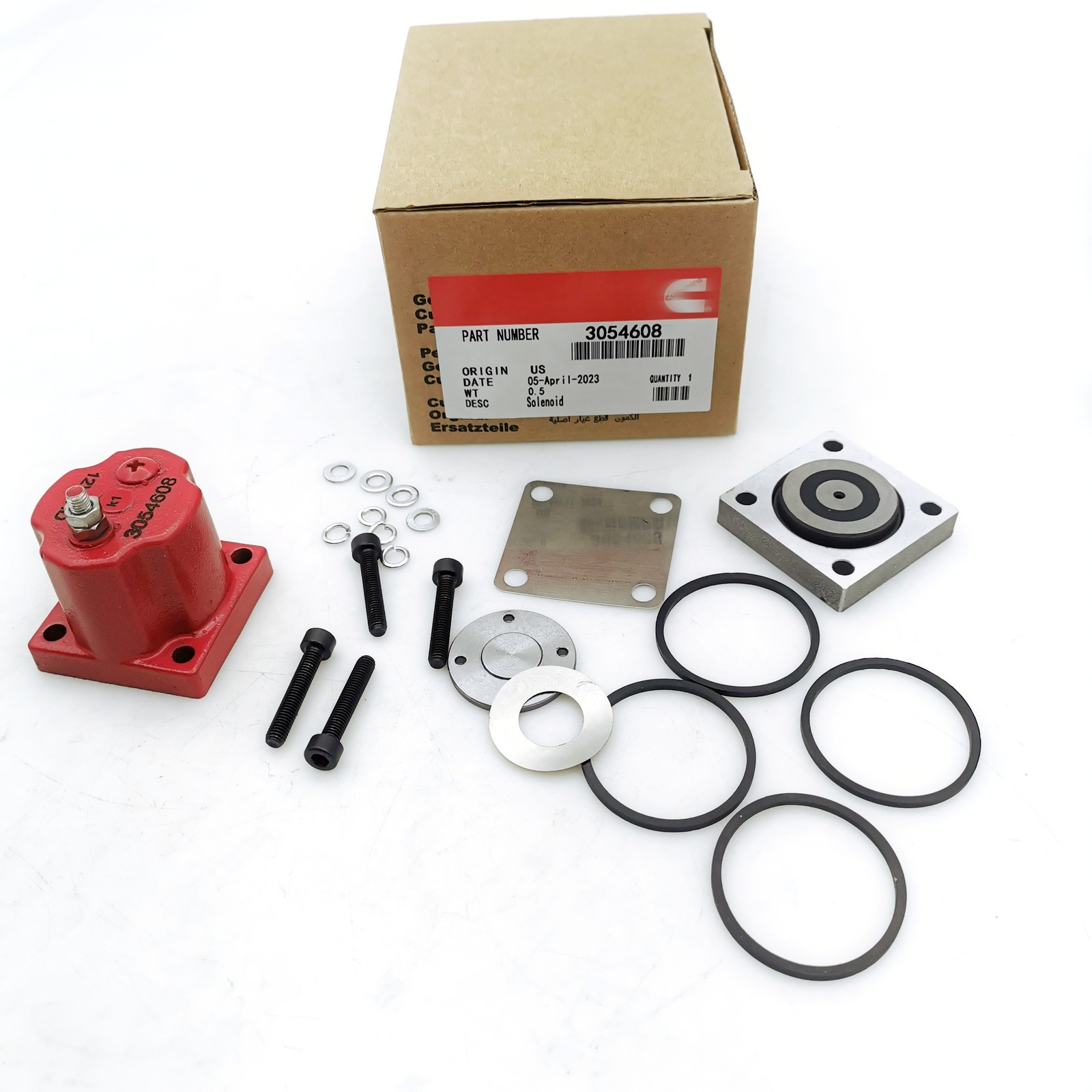 NEW Fuel Shutoff Valve Set for Cummins N14 PAI 180204 3054608 209940 Solenoid