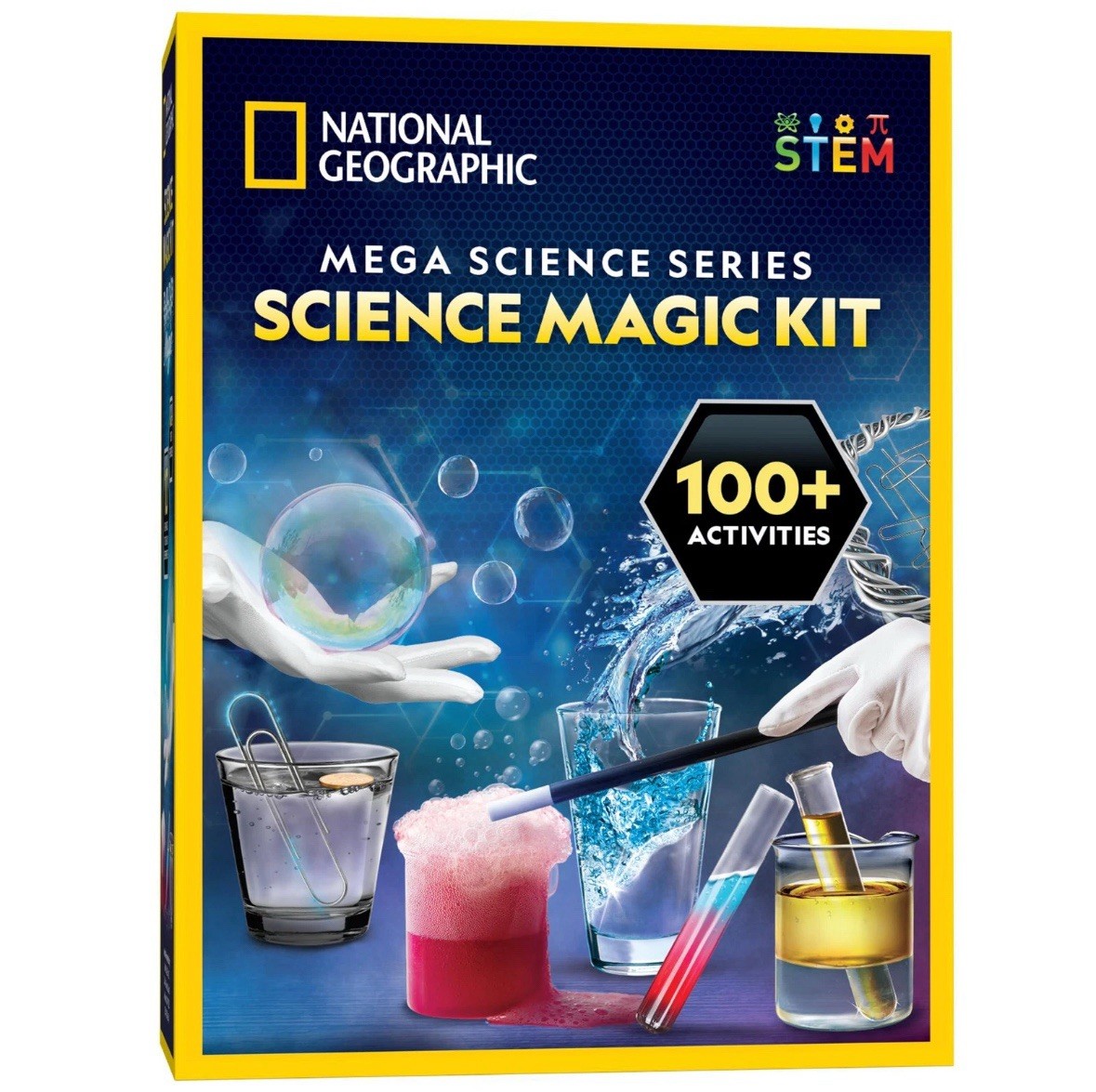 NATIONAL GEOGRAPHIC Science Magic Kit – Science Kit for Kids with 100+ Unique Ex