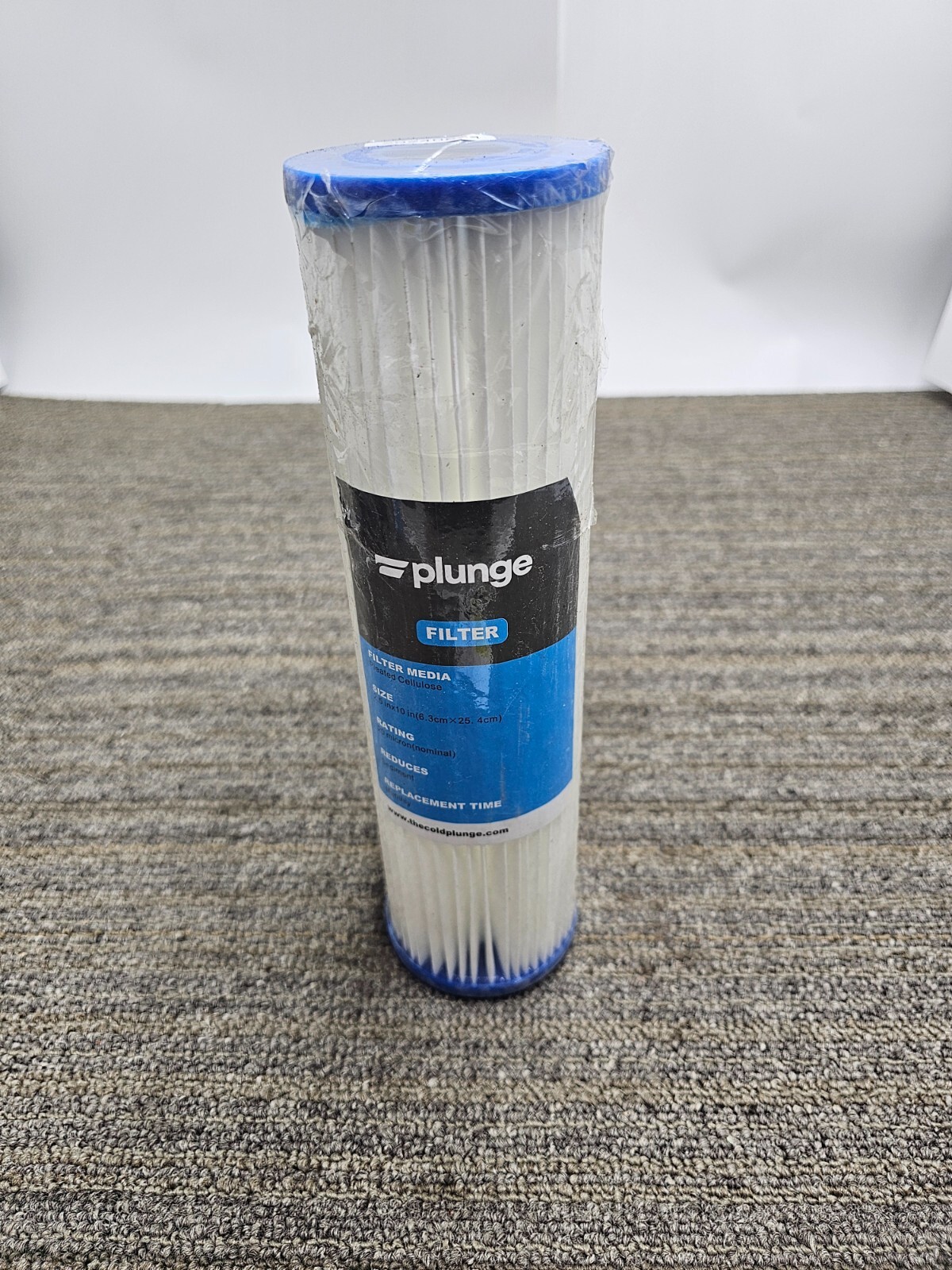 (QTY 2) Plunge Pleated Cellulose 2.5 in x 10 in 20 Micron Rating Filter Sediment