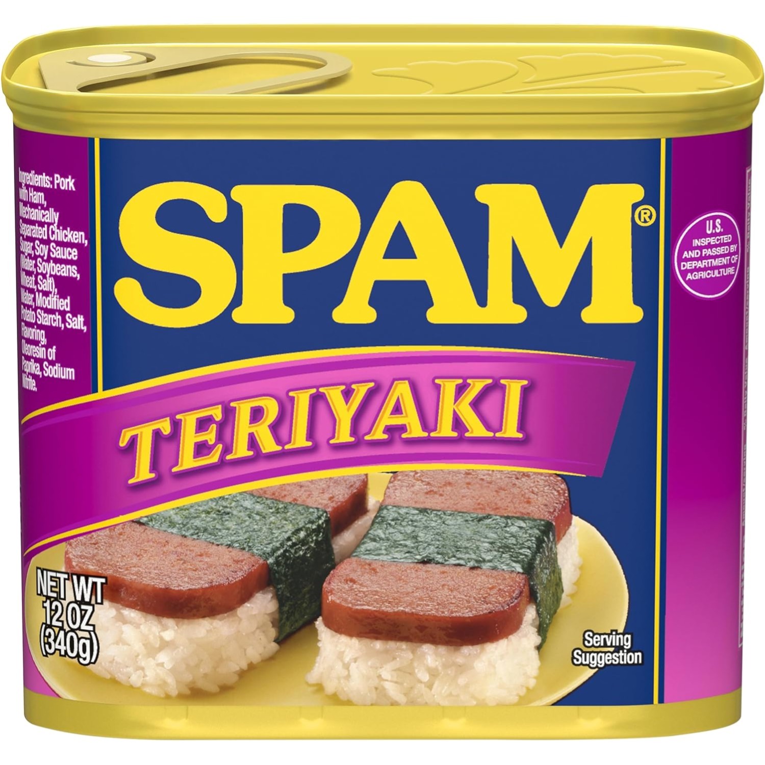 Ready-to-Eat Teriyaki Pork - 12 Ounce Can Pack of 12, Perfect for Tasty Dishes