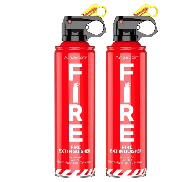 2-Pack Fire Extinguisher for Home, Kitchen, Car, and Grill with Mounting Bracket