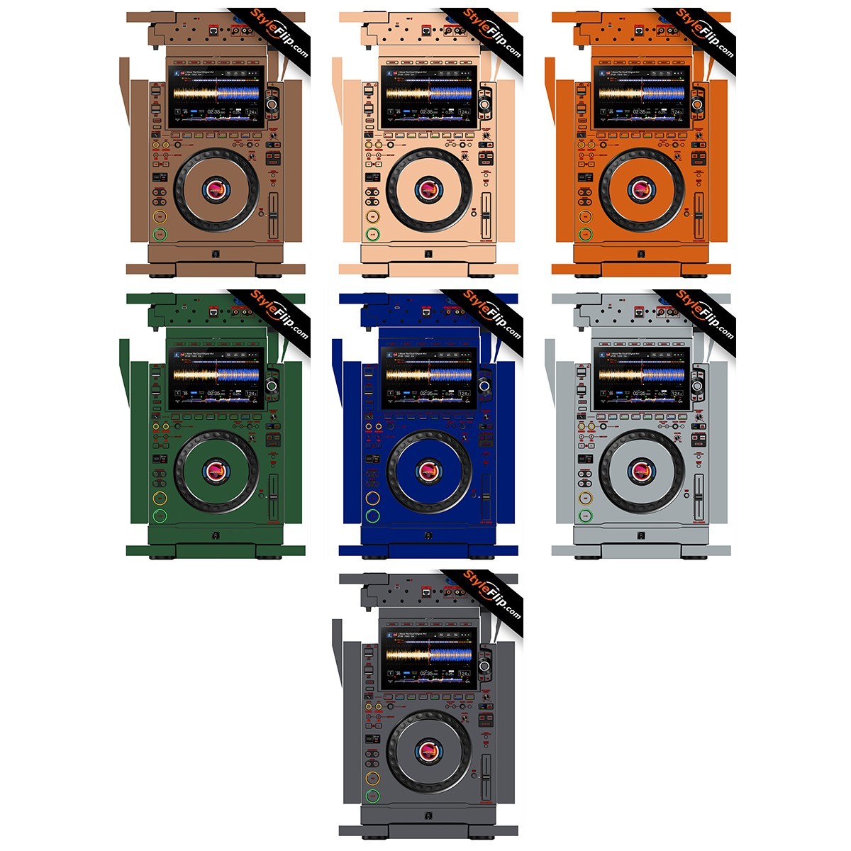 AlphaTheta CDJ 3000x Skin | 7 Neutral Designs | Protective Decal | StyleFlip