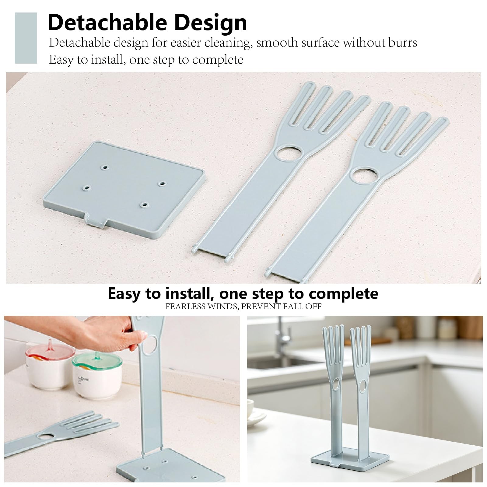 Kitchen Gloves Holder, Reusable Plastic Glove Drying Rack, Rubber Mitten Drye...