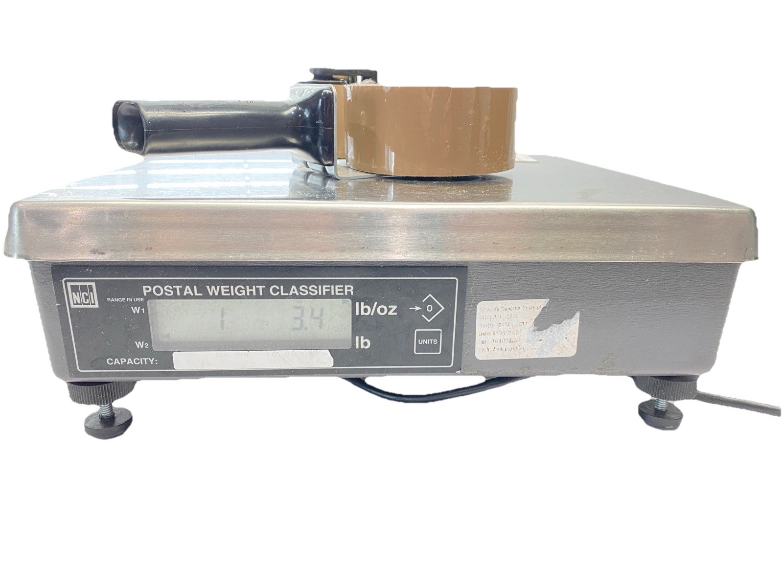 Weigh-Tronix NCI 7620-32 Digital Scale With Power Supply 70lbs Max