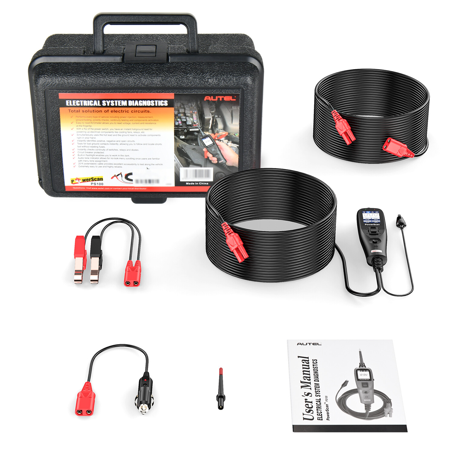 2025 Autel Powerscan PS100 Automotive Electrical Circuit System Diagnosis Tool