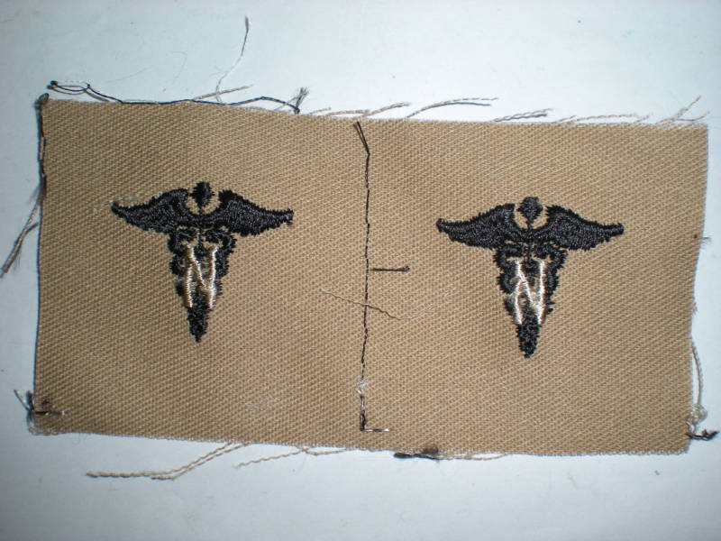 US ARMY DESERT OFFICER NURSE COLLAR INSIGNIA