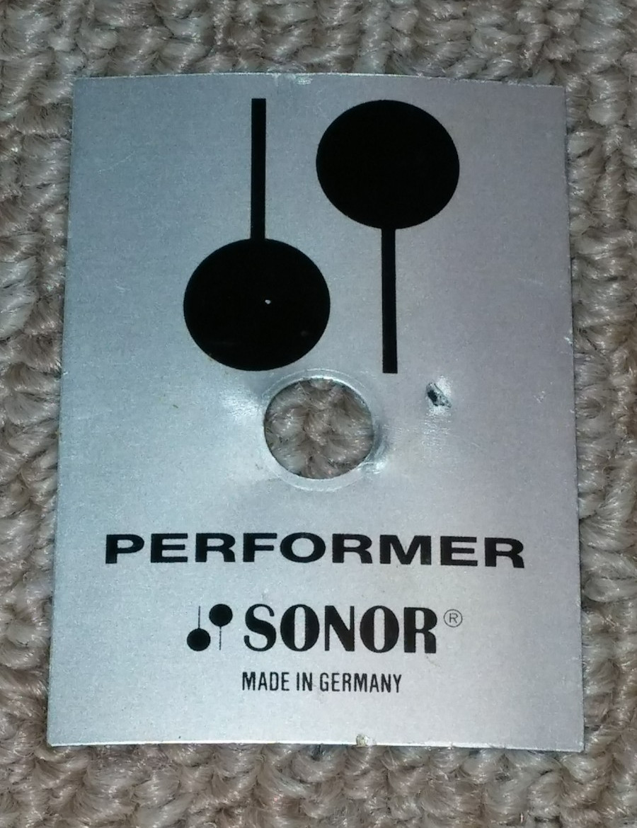 Sonor Performer Made in Germany Drum Badge (382)