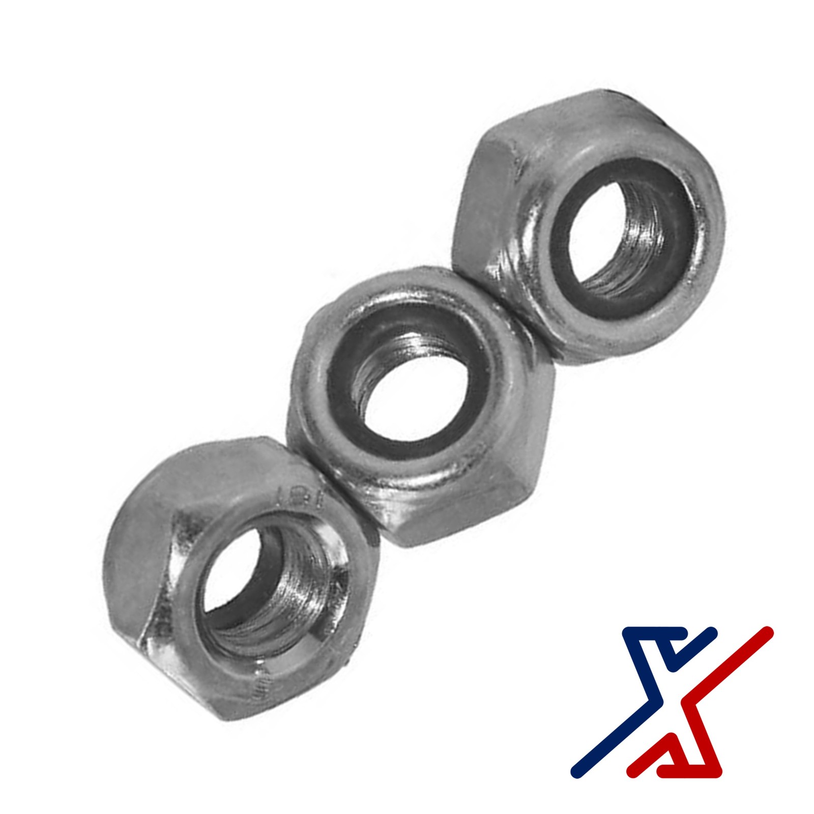 M12 × 1.5 mm Ultra Hi Performance Zinc-Plated Steel Nylon-Insert Locknuts