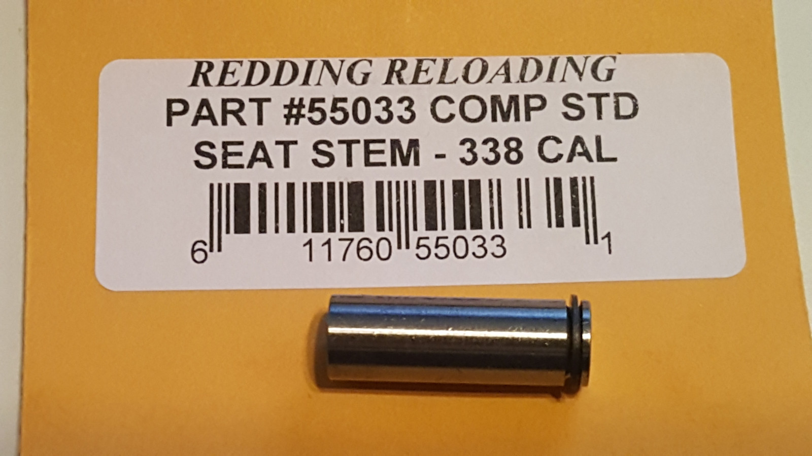 55033 REDDING STANDARD COMPETITION SEATING DIE STEM 338 CAL - BRAND NEW