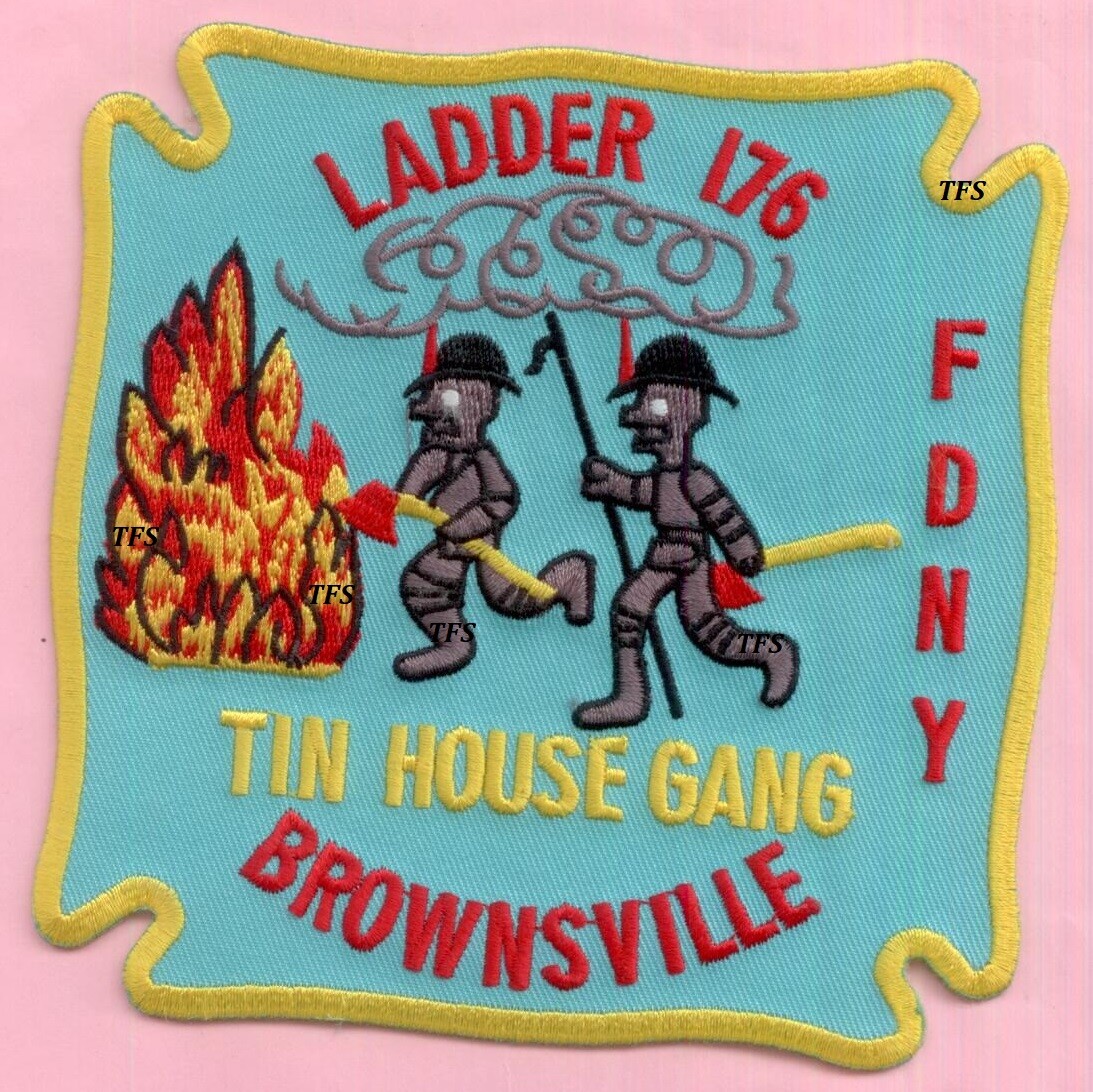 New York City Fire Dept Ladder 176 Patch Tin House Gang