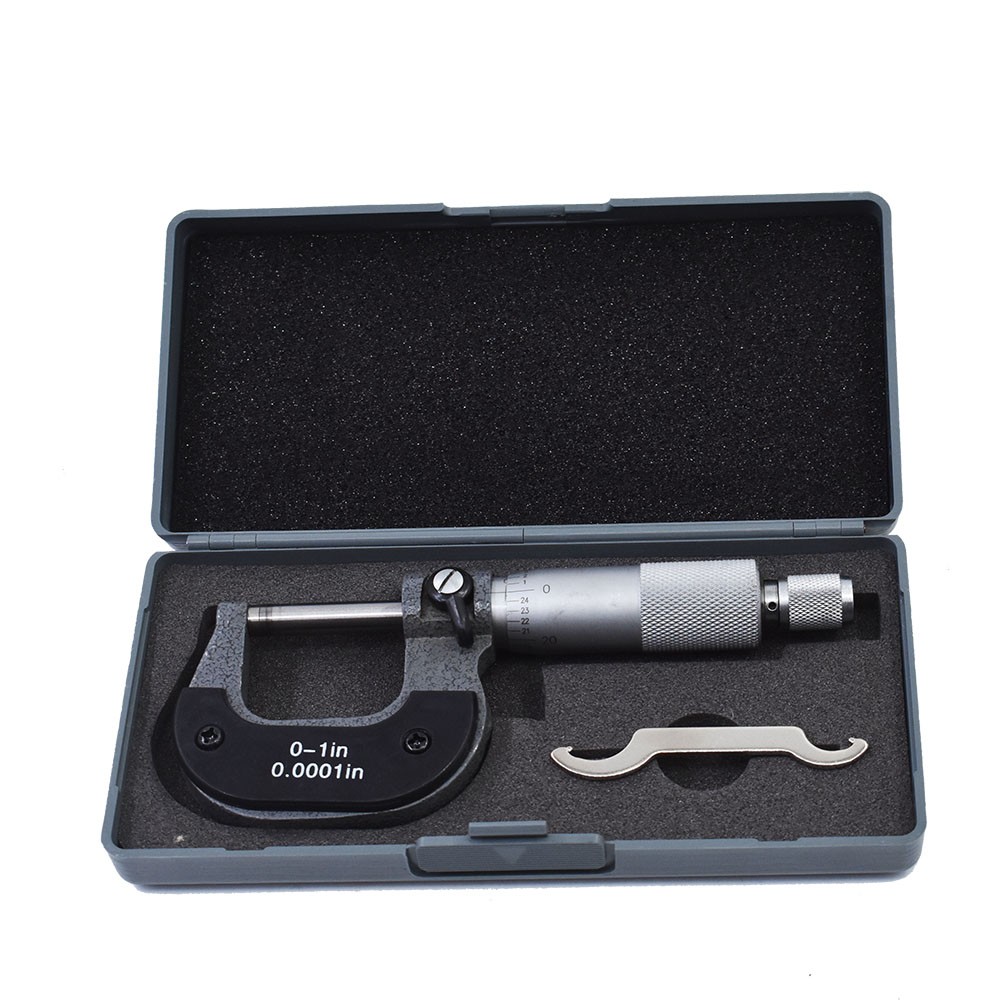 0-1" 0.0001" Precision Outside Micrometer Carbide Tipped, Standard High Quality