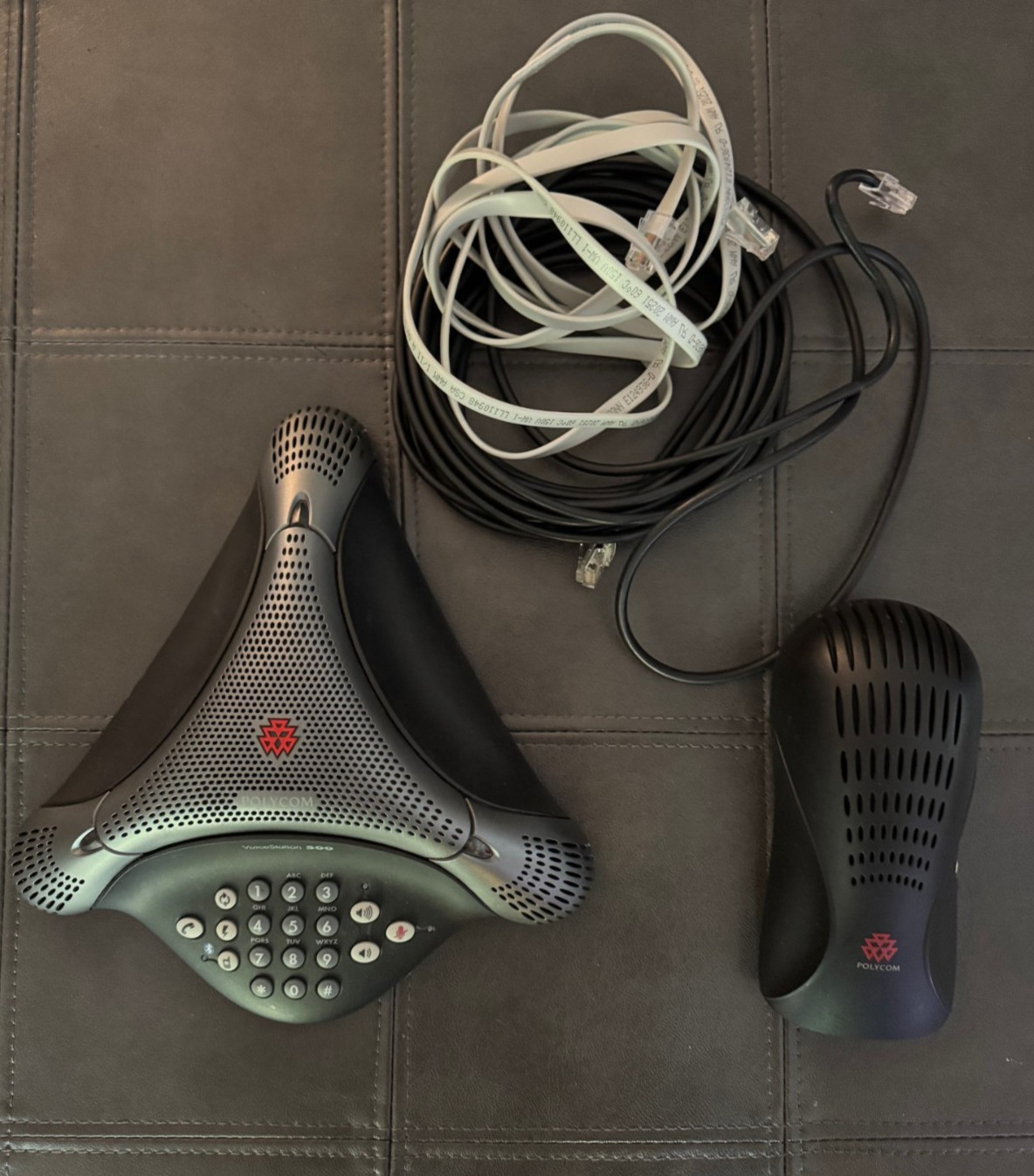 Polycom Voice Station 500 and Wall Module with Cords-Used