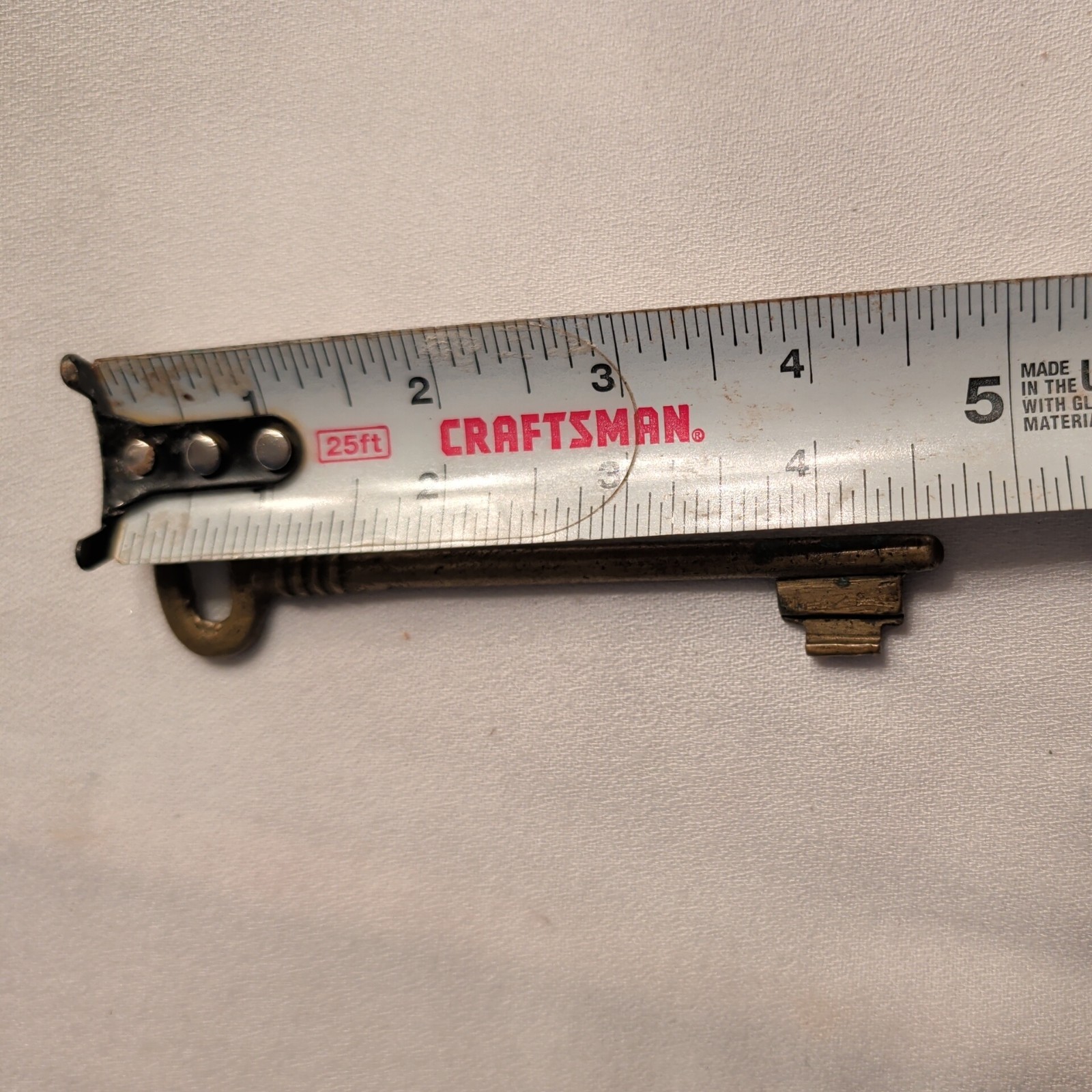 Vintage Brass Skeleton Key, 4.5 inches