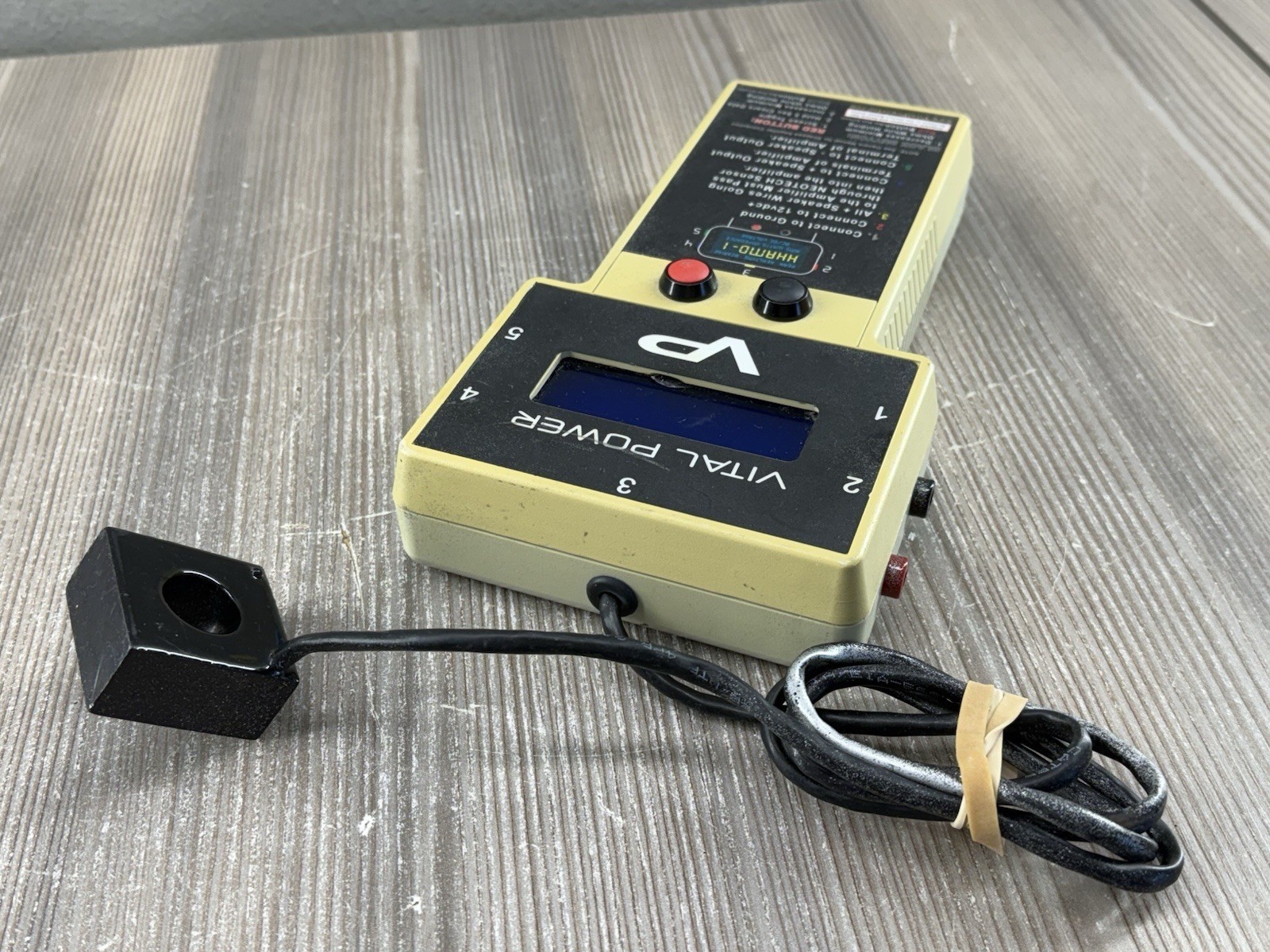 Vital Power Handheld Amp Monitoring Tester HHAMD-1 Peak RMS Volts Box Rise Watts