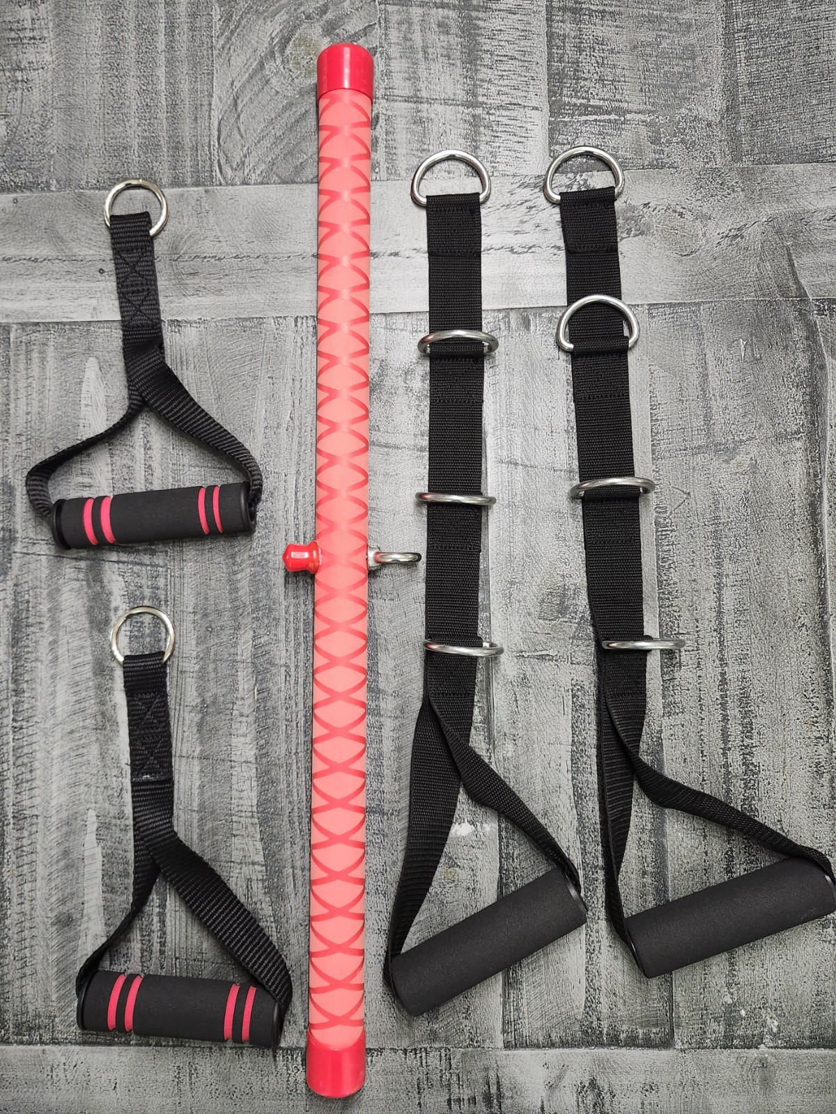Straight Bar/ D Straps /Adjustable Nylon Stirrup Cable Attachments (Lot of 3)