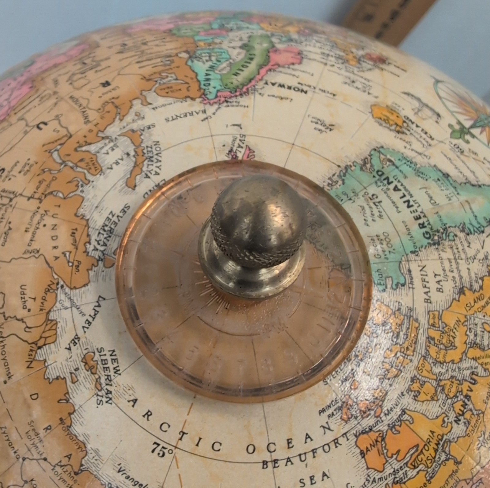 Replogle World Classic 9 Globe Weather Station Barometer Thermometer Hygrometer