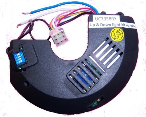 UC7058RY Ceiling Fan Remote Control Receiver, Up & Down Light Kit Version