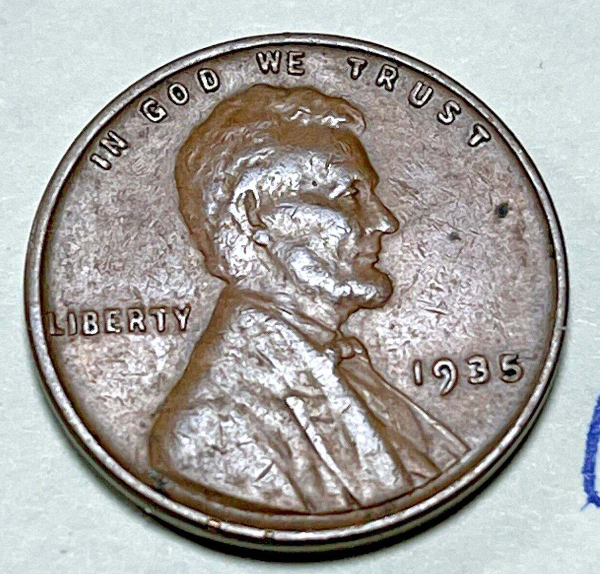 1935 1C BN Lincoln Cent WHEAT PENNY 1712N