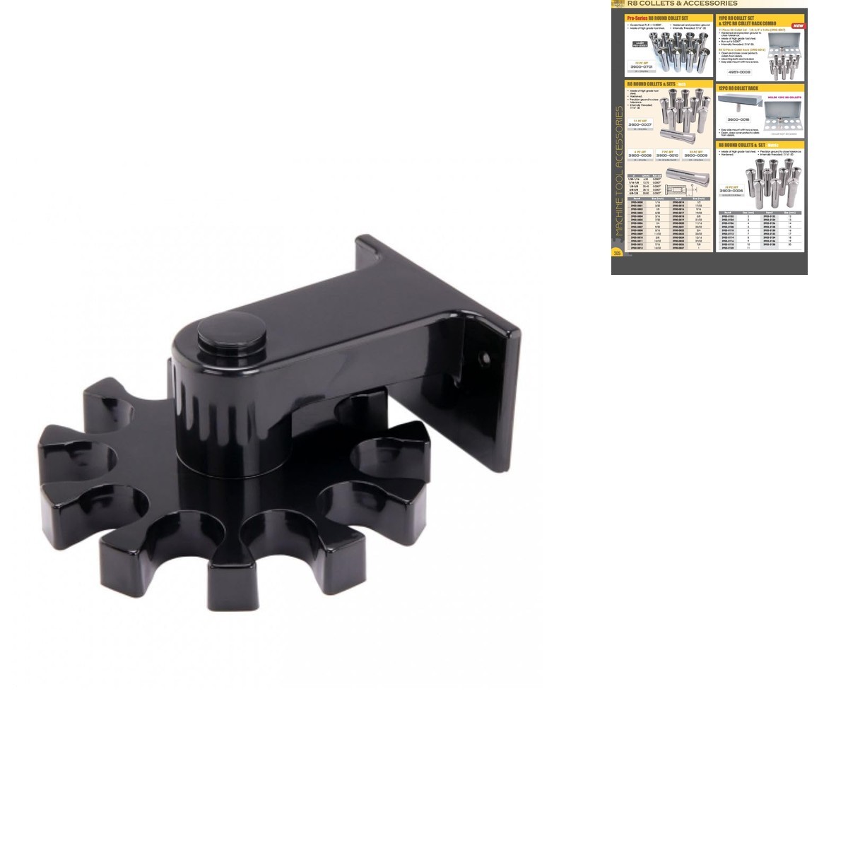 HHIP 3900-1608 R8 Rotating Collet Holder, 11-Piece