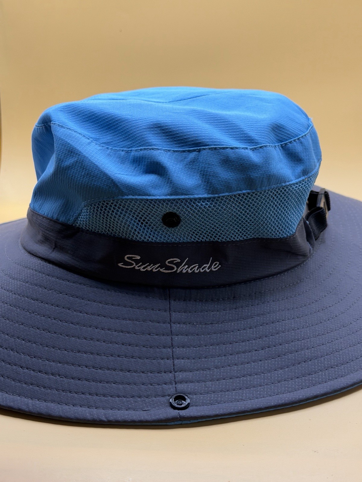 Sun Shade Boonie/Bucket Hat Adjustable Foldable Ponytail Mesh Unisex  Wide Brim