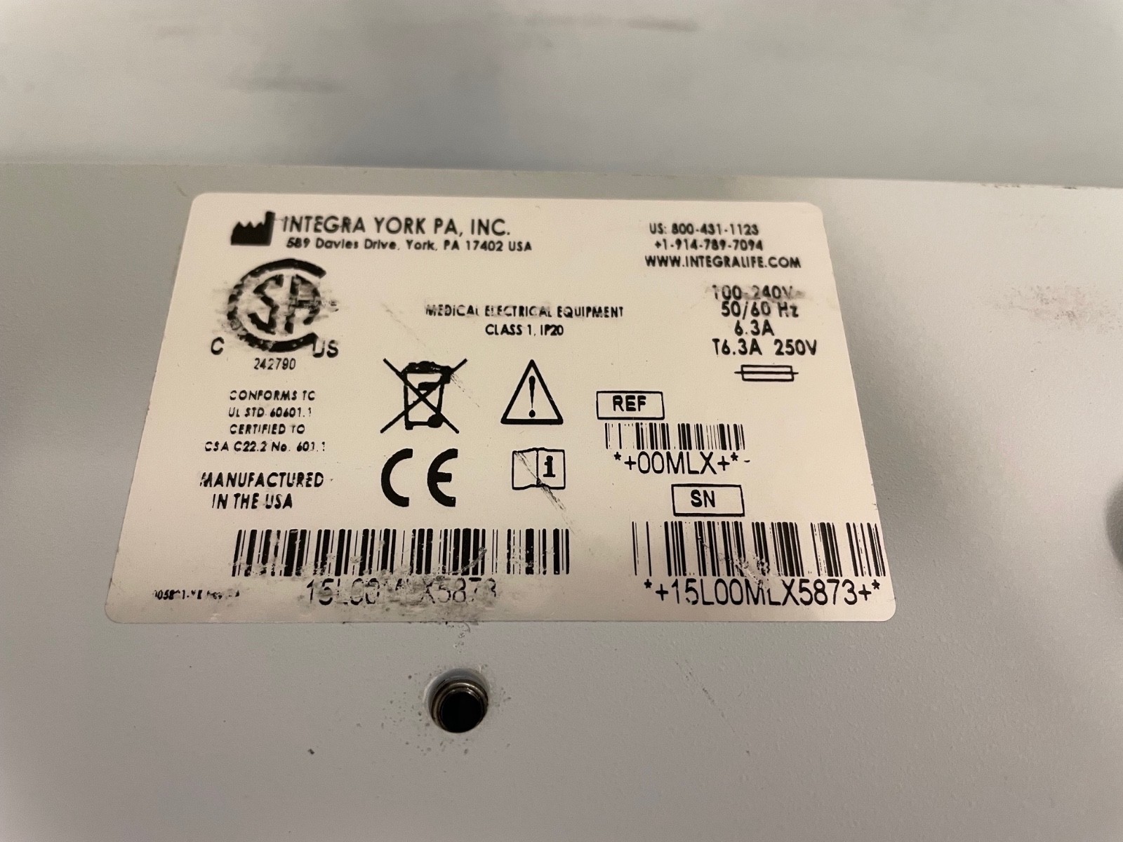 Integra Luxtec MLX Light Source REF +00MLX+