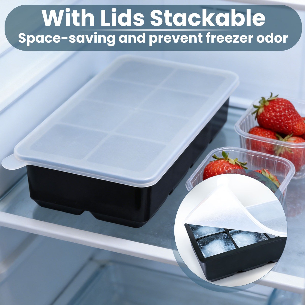 Round Square Ice Cube Ball Maker Tray Silicone Sphere Mold Bar Whiskey Cocktails