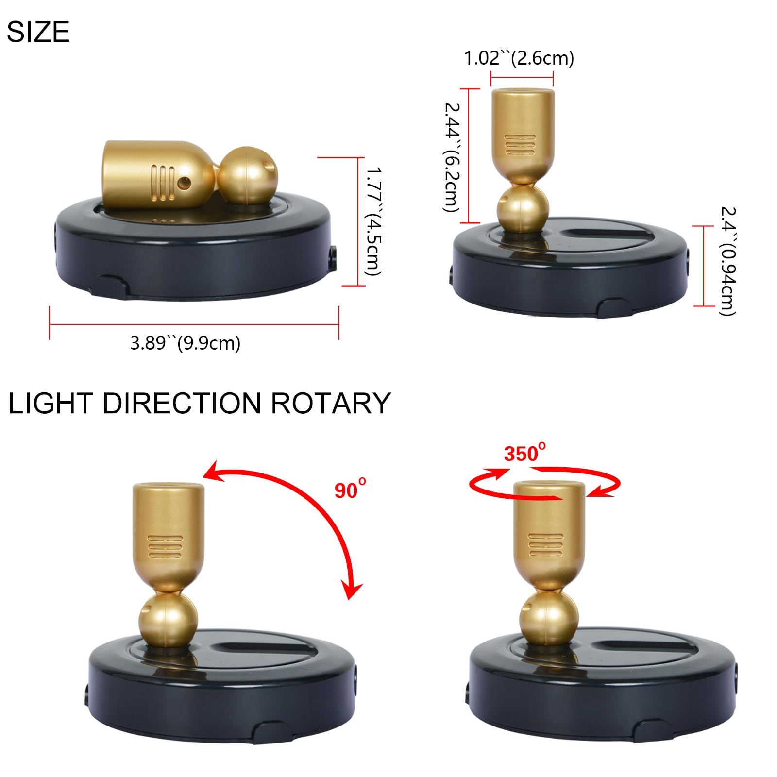 Spotlight, Battery Powered Spot Lights with Remote, Tree Up Lights Indoor, Di...