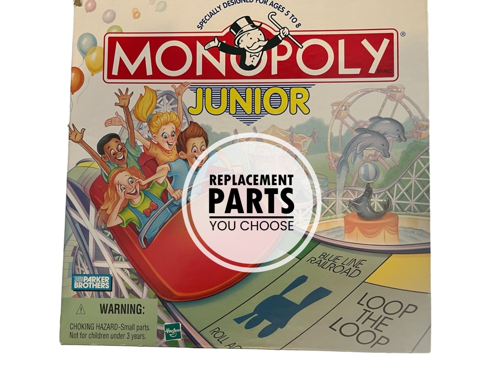 1999 Monopoly Junior Game Boardwalk Amusement Replacement Parts You Pick!!