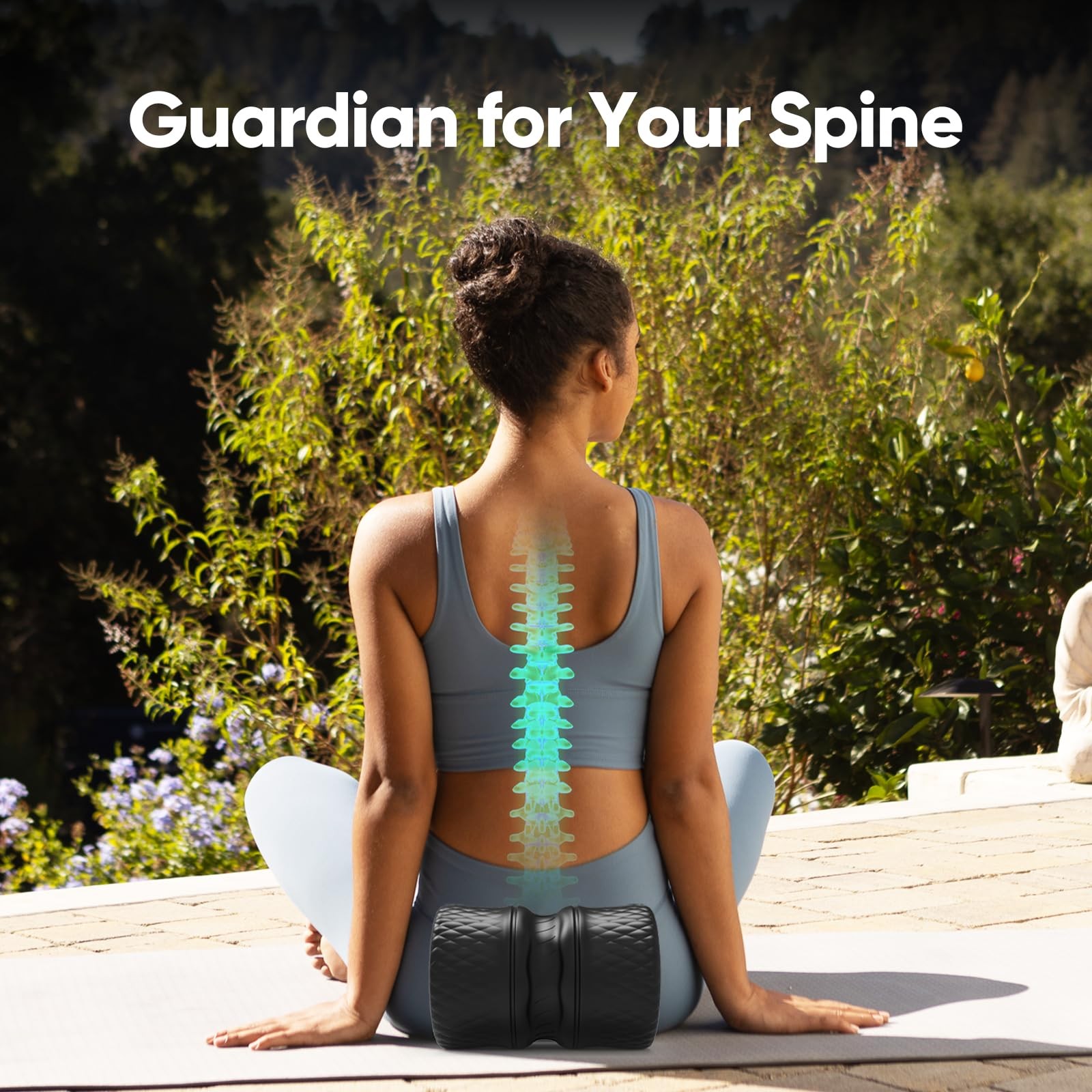 Back Roller - Deep Tissue Massage Wheel, Yoga Wheel & Back Stretcher for Pain...