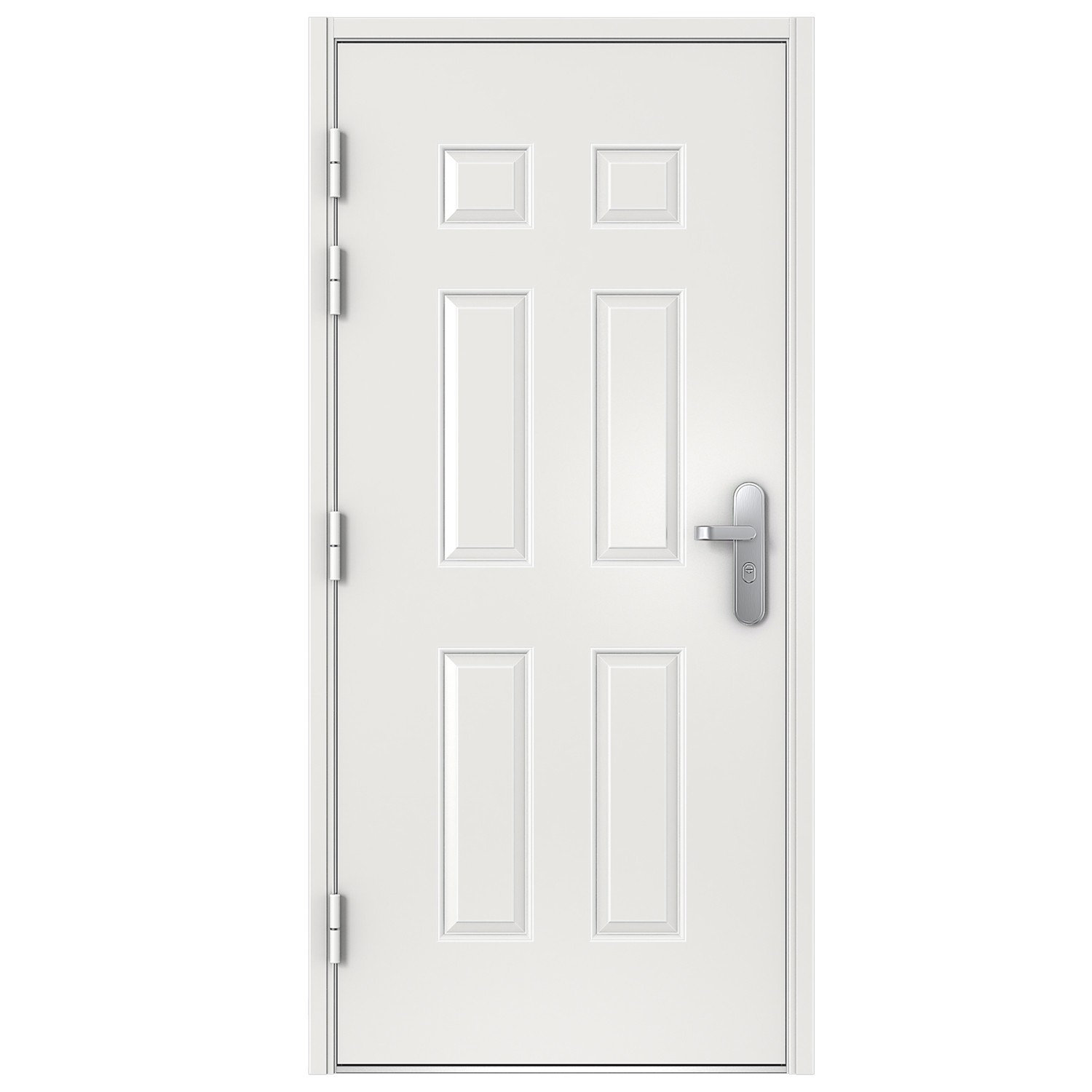 VIZ-PRO Quick Mount Steel Security Door with Frame and Hardware Width Adjustable
