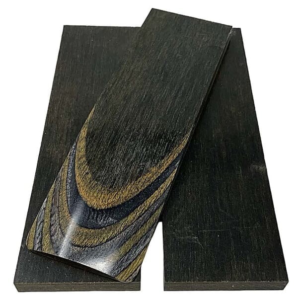 DymaLux "OLIVE SHADE" Laminated Wood Knife Handle Scales- 3/8" x 1.5" x 5"