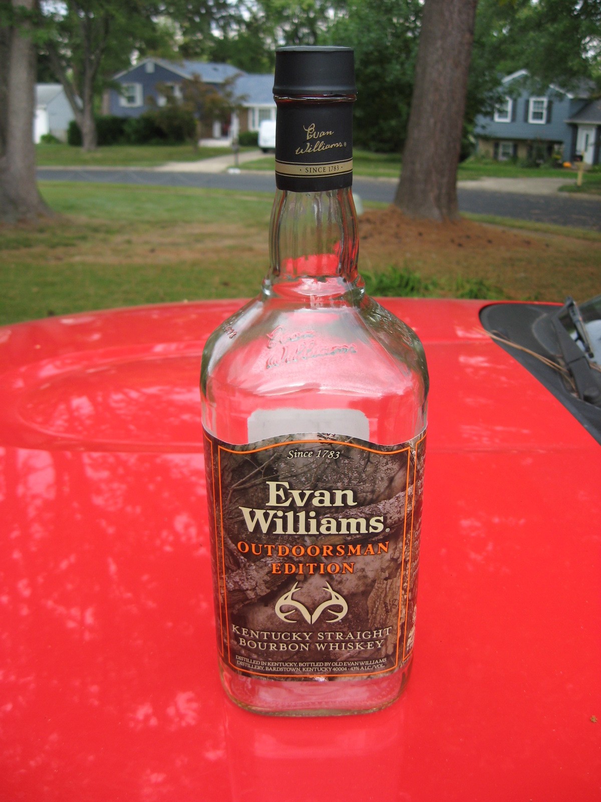 EVEN WILLIAMS BOURBON BOTTLE OUTDOORSMAN EDITION LIMITED EDITION