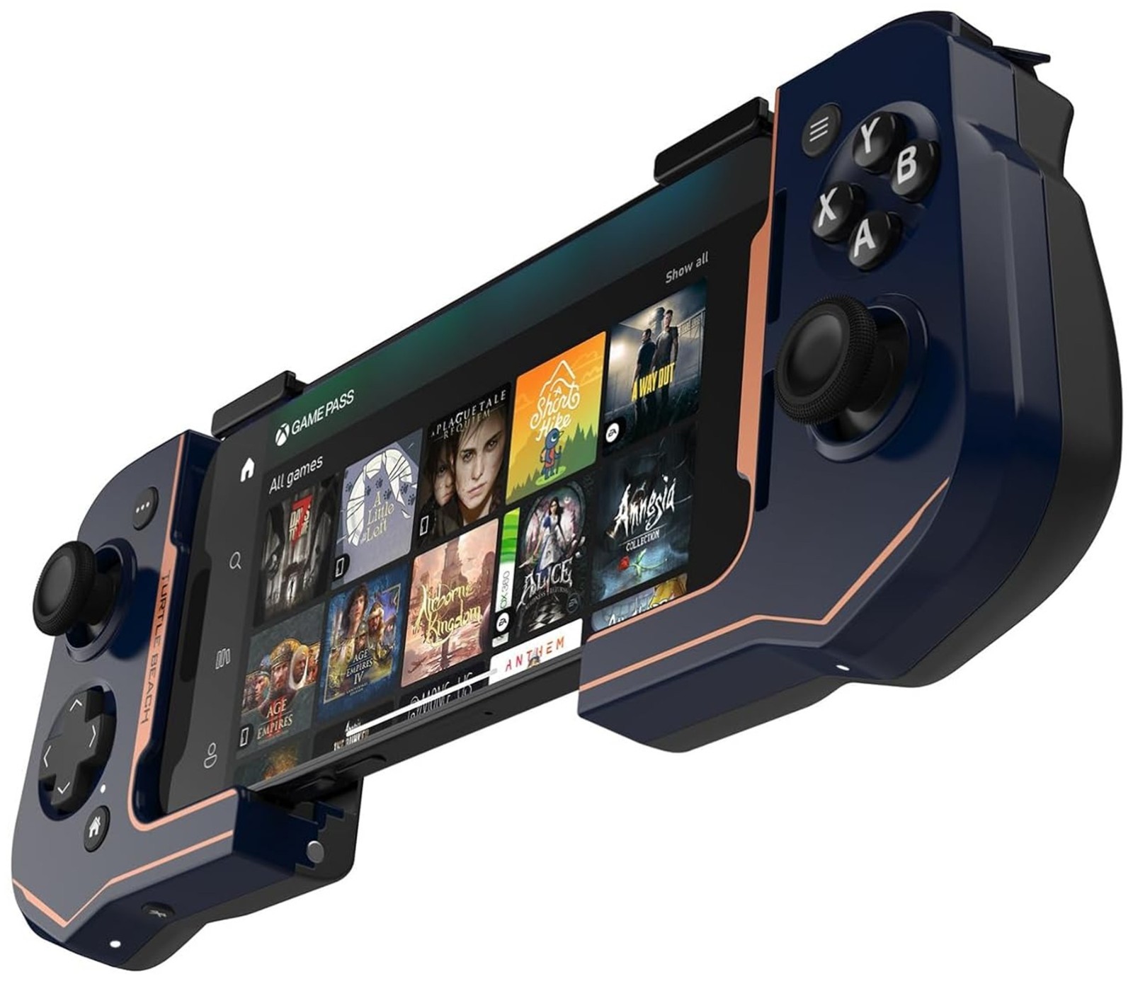 Turtle Beach Atom Mobile Gaming Controller Bluetooth iPhone Cloud – Cobalt Blue