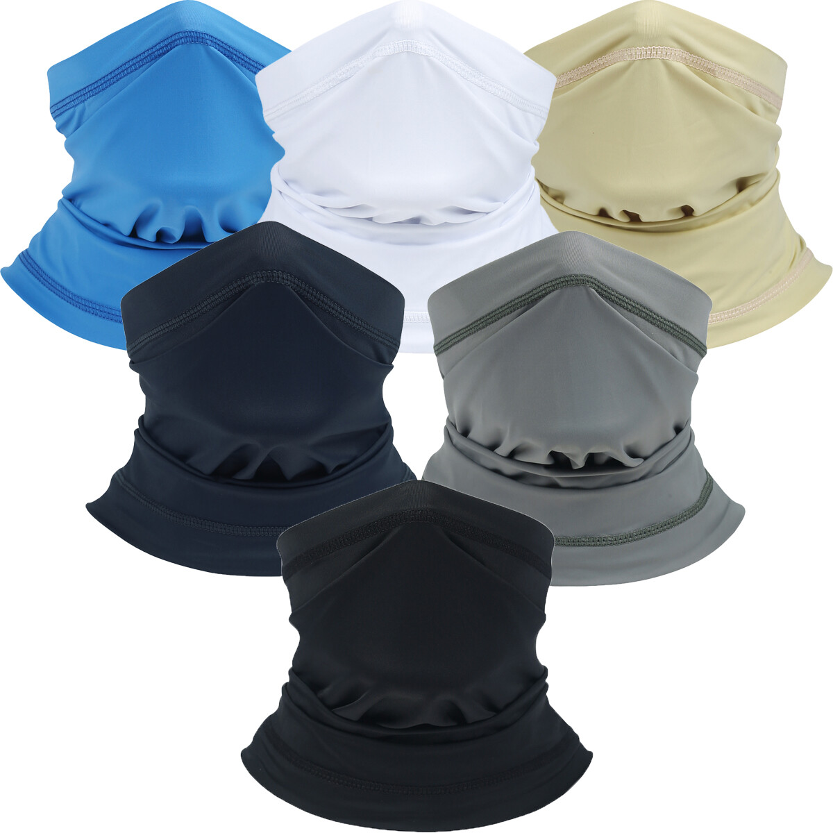 Balaclava Neck Gaiter Face Mask Adjustable Breathable Bandana Mask for Men Women