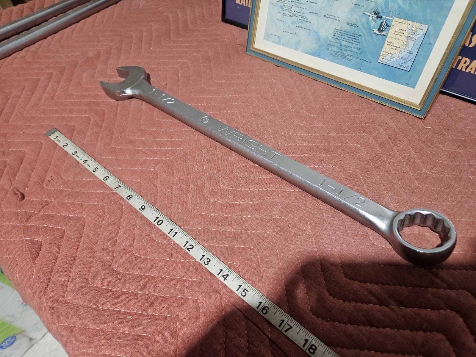 Wright Tool 1148 Combination Wrench WRIGHTGRIP 2.0 12 Point Satin 1-1/2"