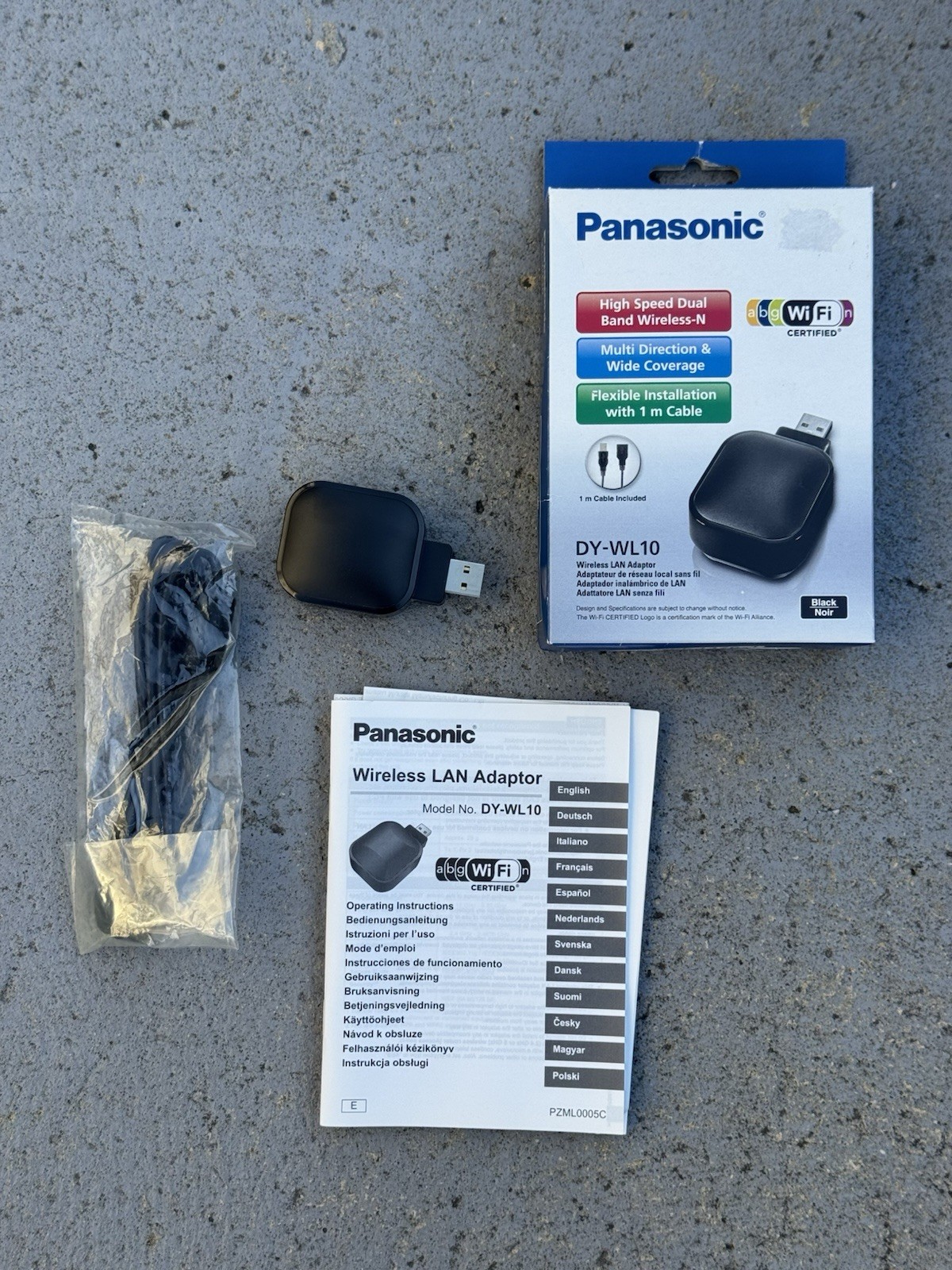 Panasonic DY-WL10 Wireless LAN Adapter USB VIERA HDTV Blu-ray WiFi