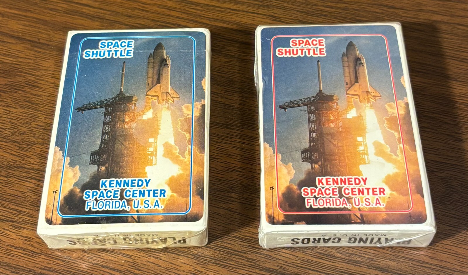 VTG Kennedy Space Center Florida, USA Playing Cards - Lot of 2 Decks - new/NOS