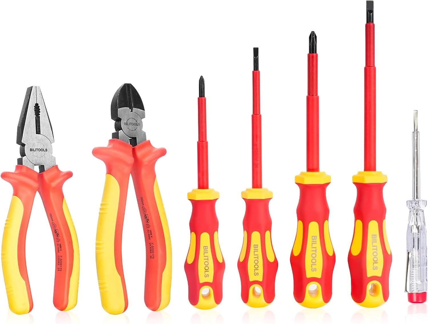 VDE Certified 7pcs Screwdriver Pliers Kit