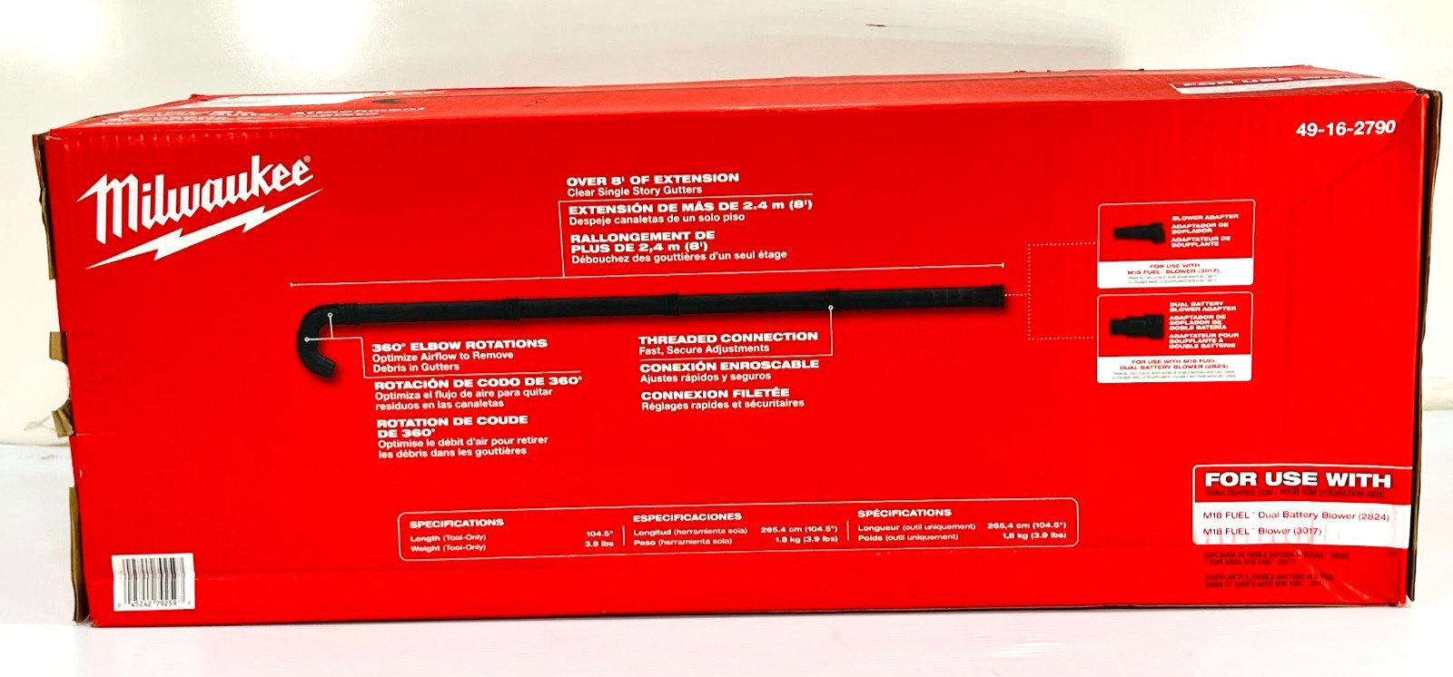 Milwaukee Blower Gutter Attachment 49-16-2790 ***Attachment Only****