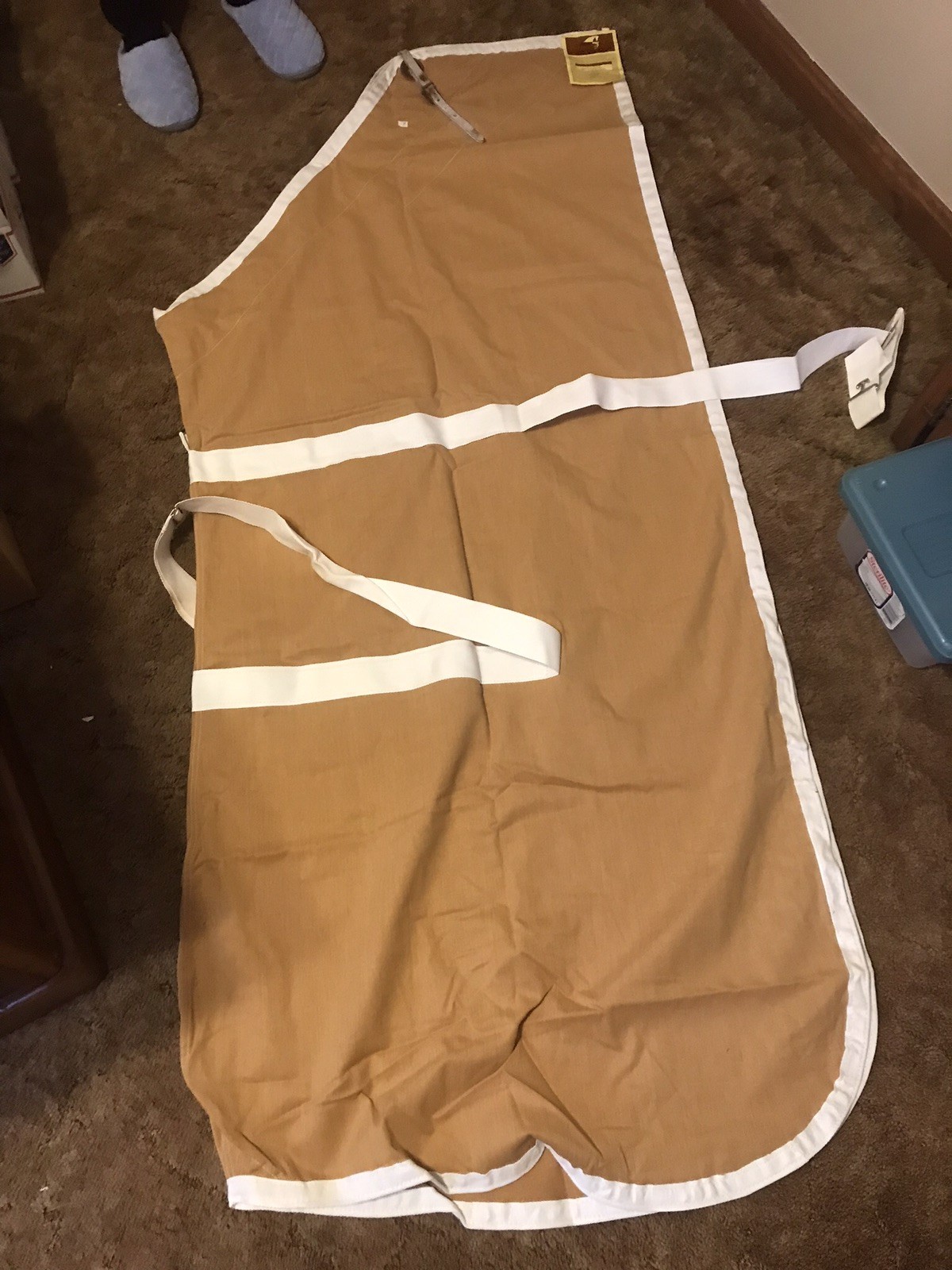 Simco Sims Saddle & Leather Chattanooga Horse Blanket ? Never Used ! & Label
