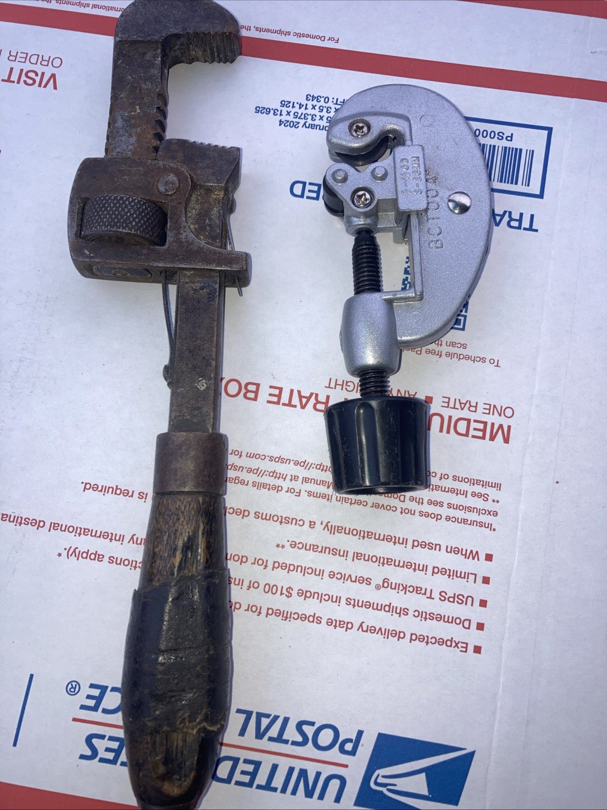Vintage Popular Stillson “10 Inch Pipe Wrench Functional+Pipe Cutter (3-28mm)