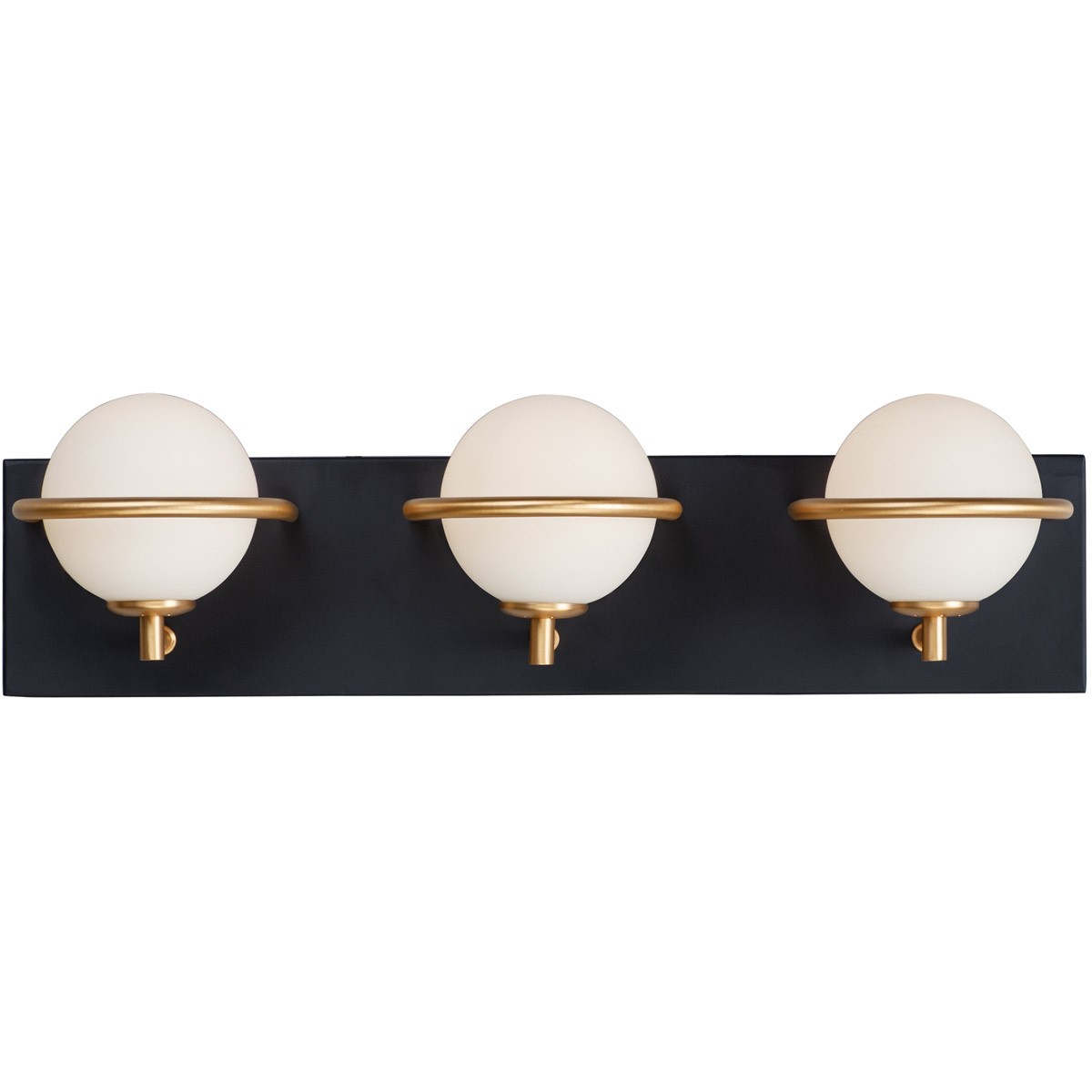 Maxim Lighting 21603SWBKGLD Revolve Bath Vanity Wall Light