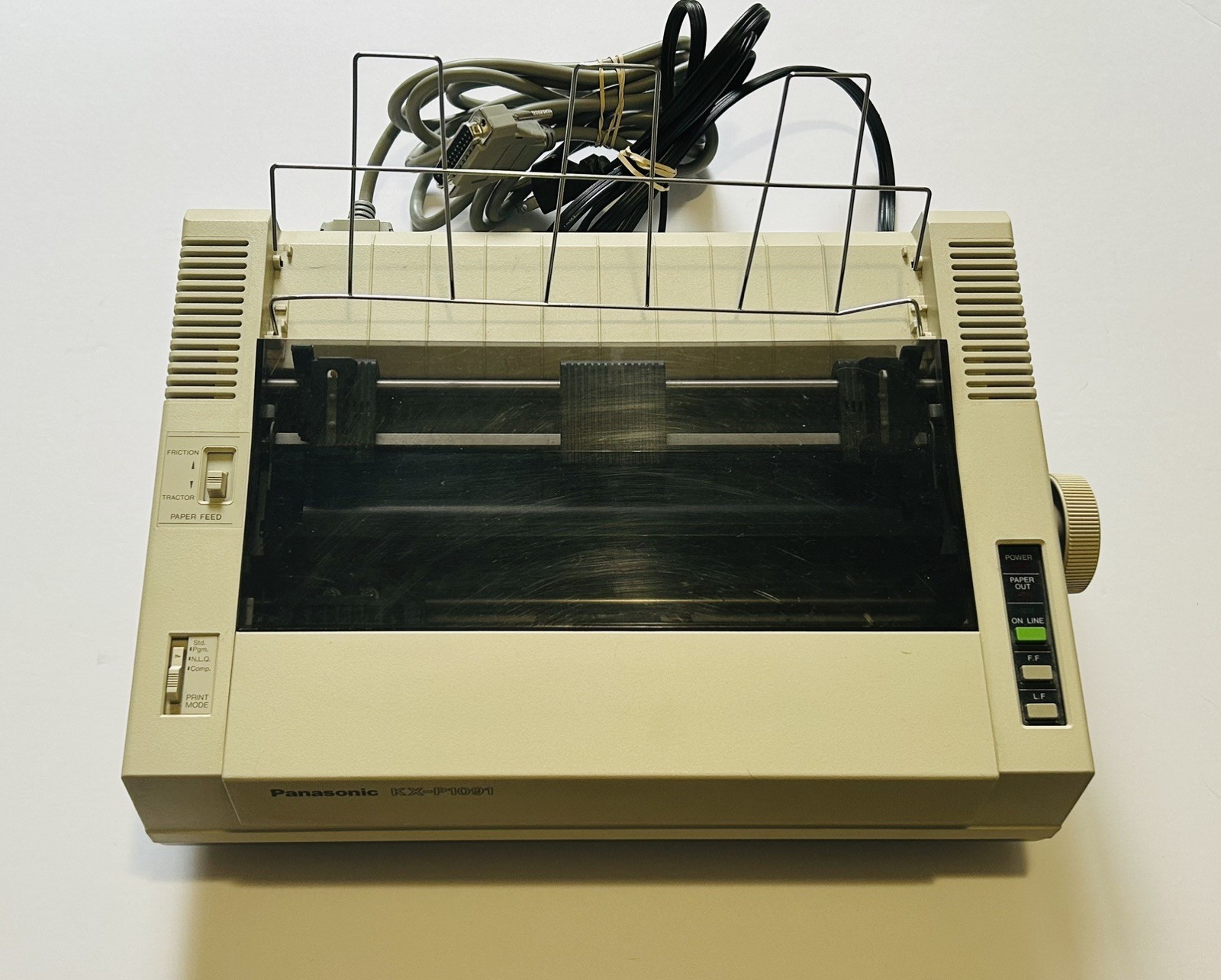 Panasonic KX-P1080i 9-Pin Impact Dot Matrix Printer Powers On Printing Untested