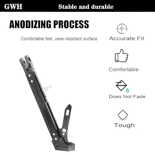 Universal CNC Motorcycle Lengthened Adjustable Long Kickstand Accessories For