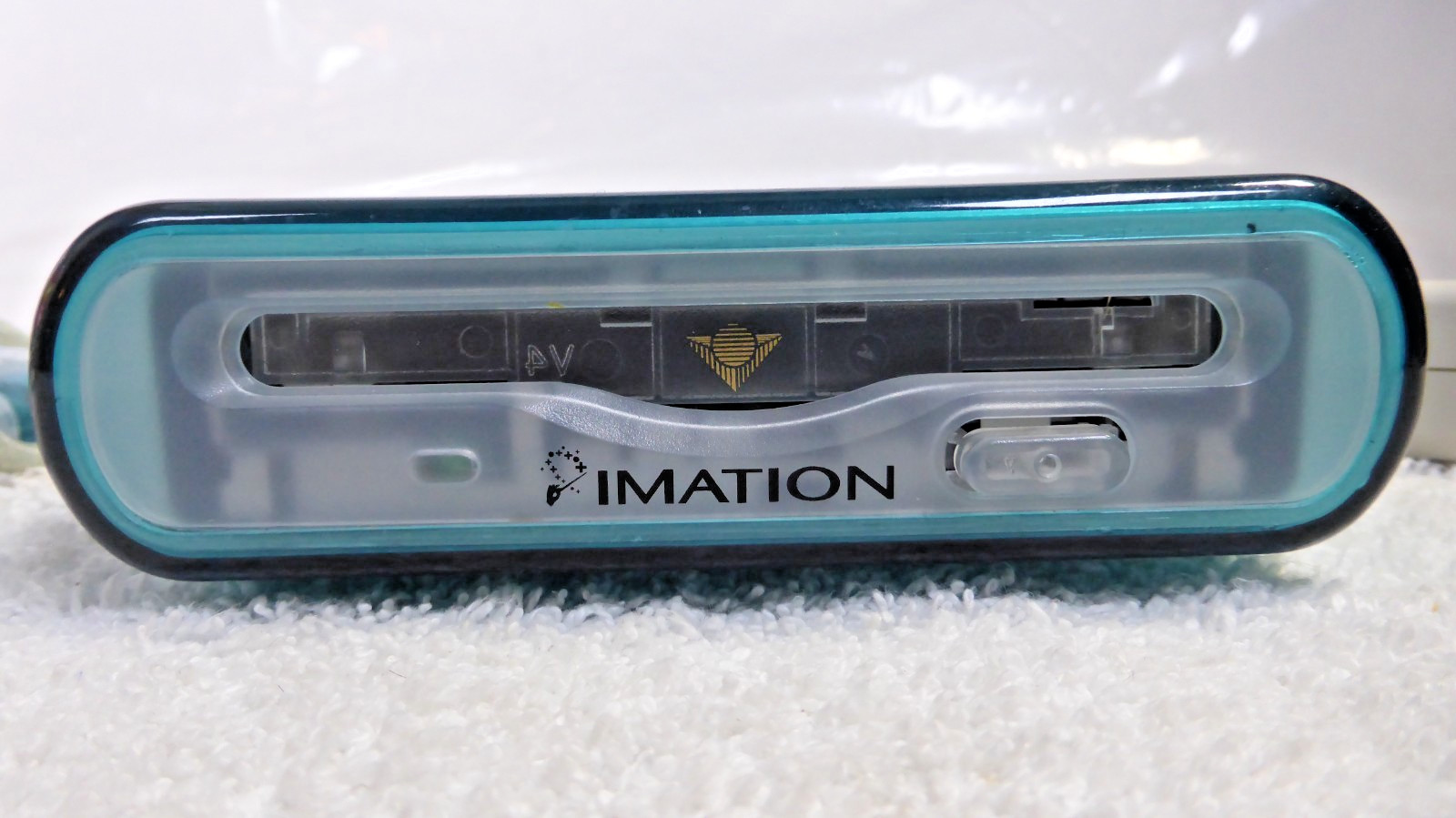 Imation SuperDisk SD-USB-M 120MB USB External Drive for Macintosh, Blue/Clear