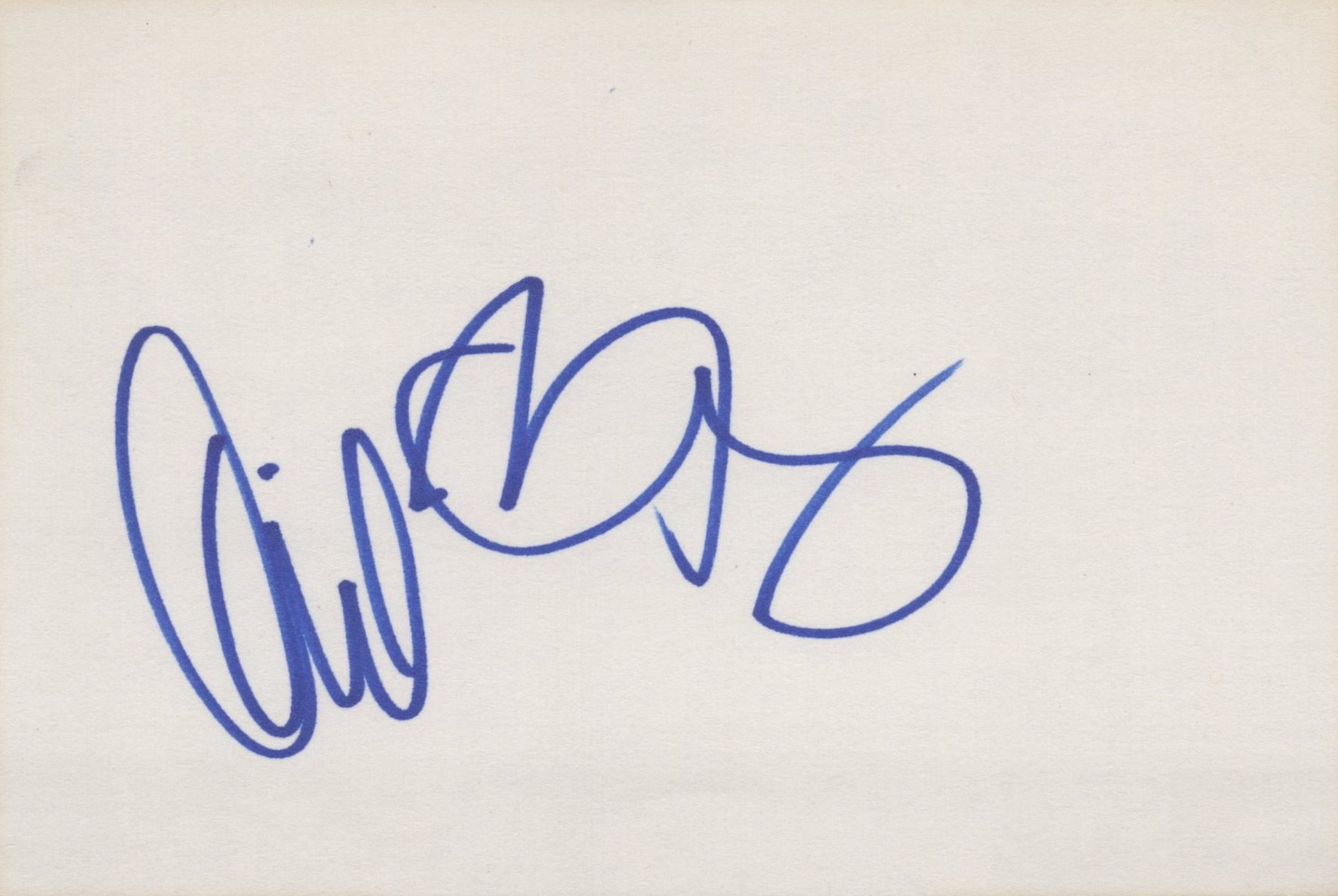 David Boreanaz signed 4x6 index card in-person