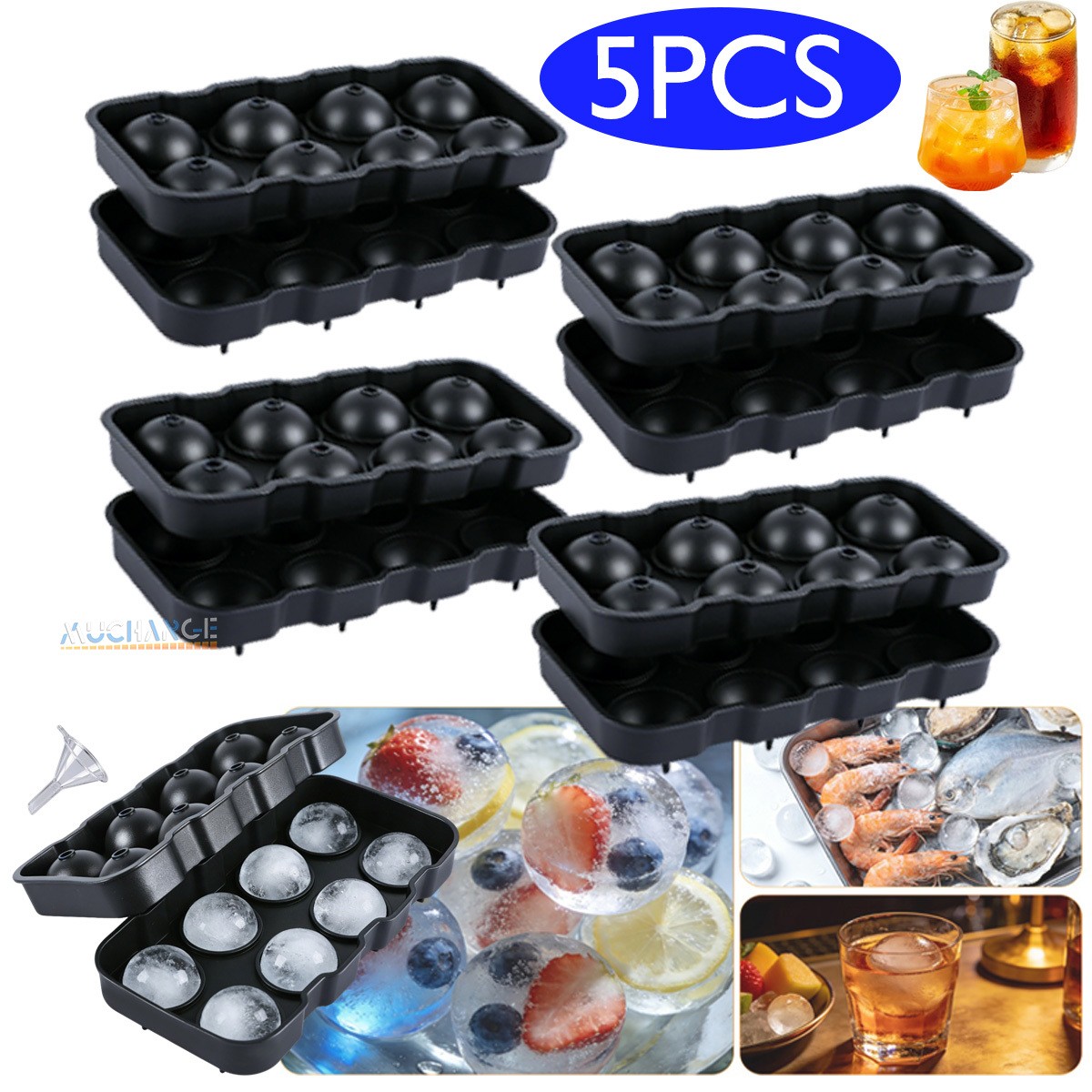 Wholesale Ice Maker Cube Silicone 4cm Square Tray Molds Ball Cocktails Cold Cool